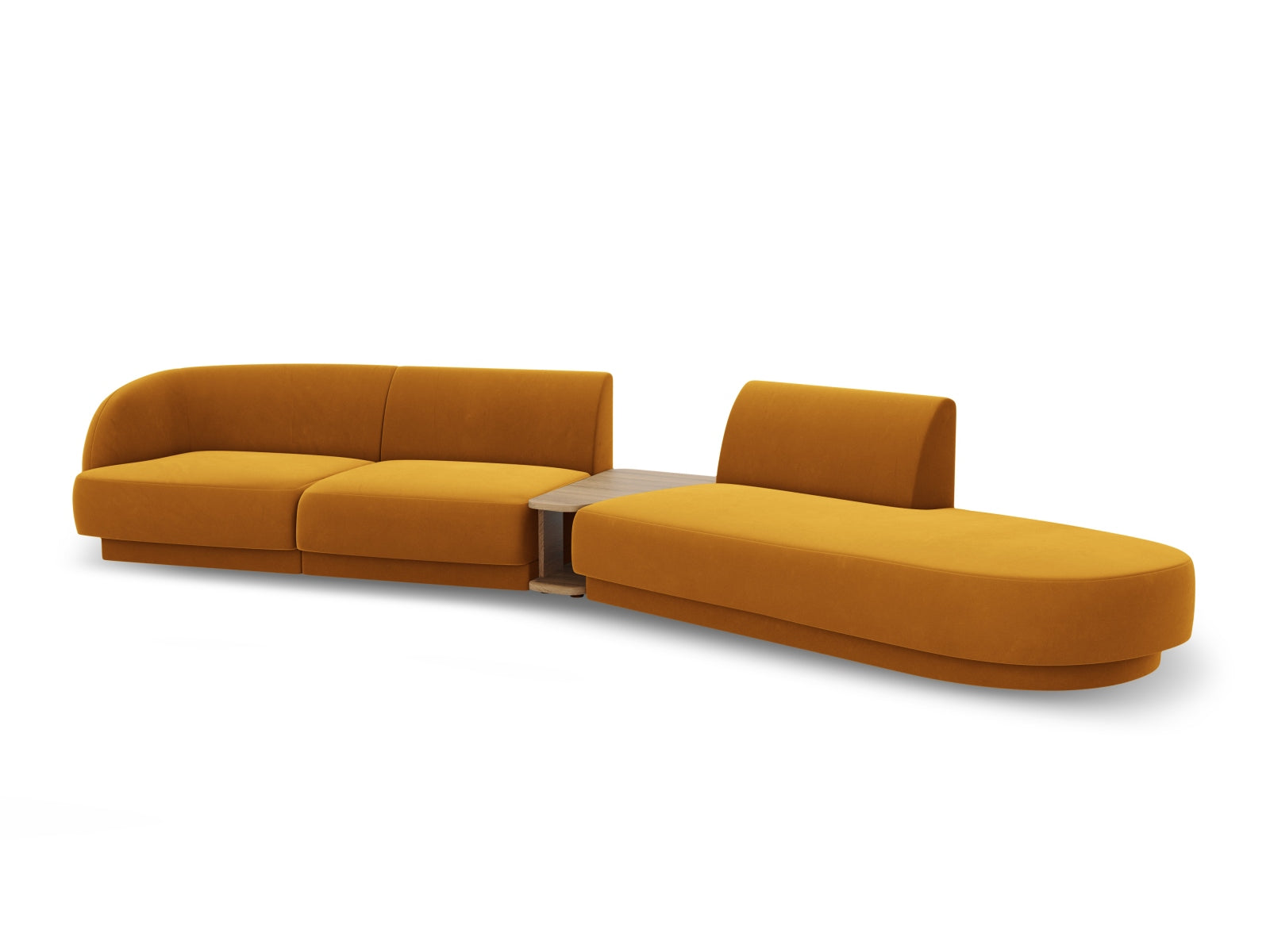 Entdecken Sie das Miley Velour Sofa von Micadoni – ein modulares 4-Sitzer L-Sofa, das Eleganz, Komfort und individuelle Gestaltungsmöglichkeiten vereint.