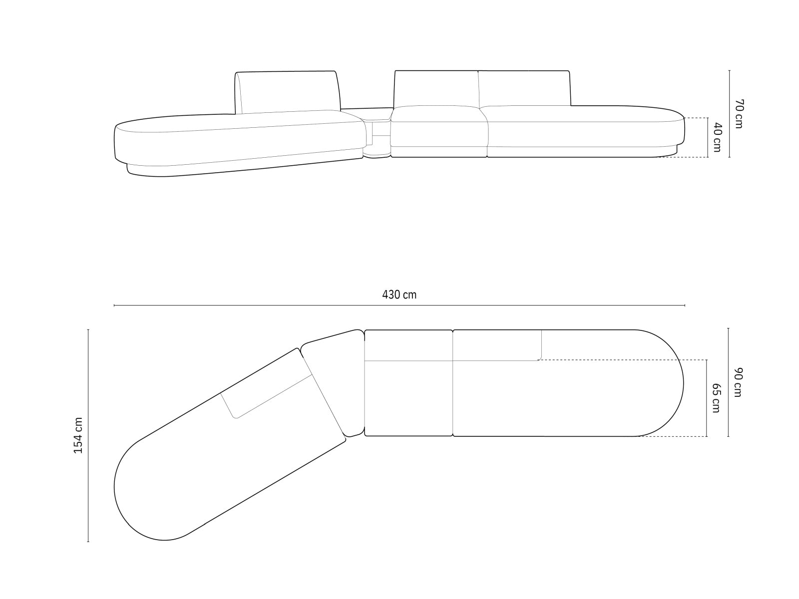 Erleben Sie das Miley 5-Sitzer Sofa von Micadoni – ein elegantes, modulares Möbelstück, das Komfort und Stil in Ihr Zuhause bringt.