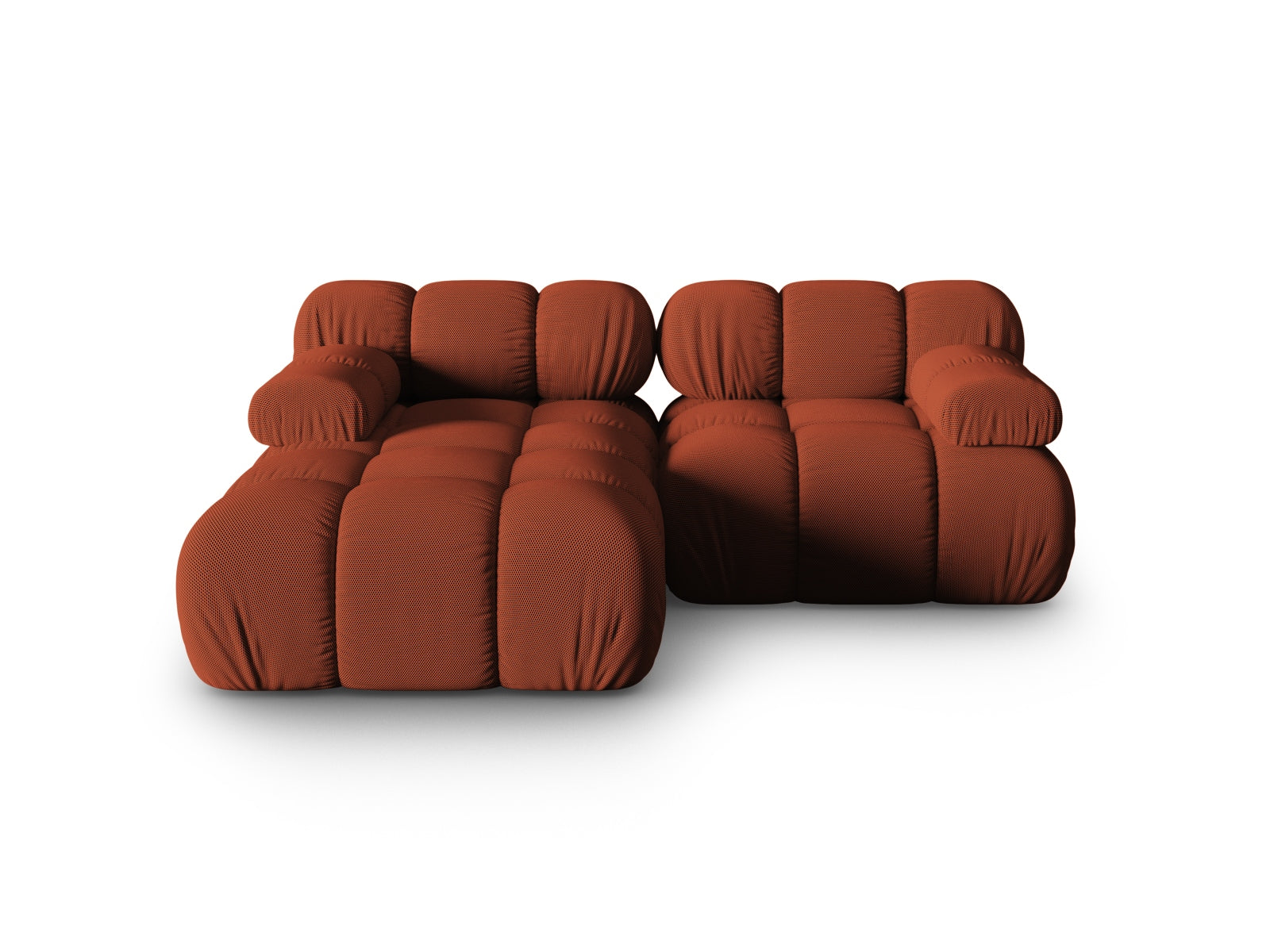 Bellis Modulares Ecksofa links 3 Sitzer 155cm in Brick präsentiert im Onlineshop von KAQTU Design AG. Ecksofa links ist von Micadoni