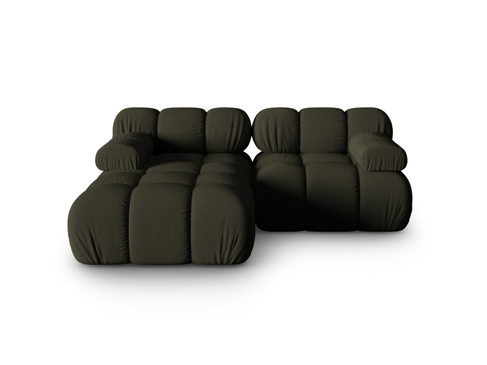 Bellis Modulares Ecksofa links 3 Sitzer 155cm in Amazon Green präsentiert im Onlineshop von KAQTU Design AG. Ecksofa links ist von Micadoni