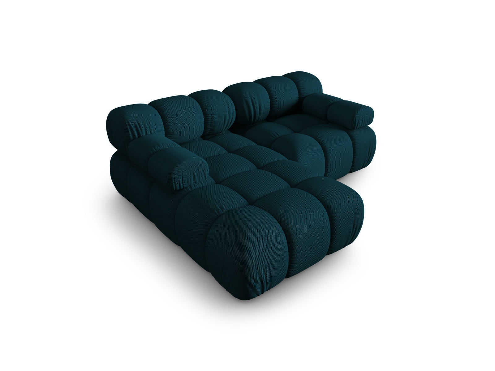 Modulares Bellis Ecksofa in tiefem Blau, 3-Sitzer, 155 cm, perfekt für moderne Wohnkonzepte, erhältlich bei Micadoni.