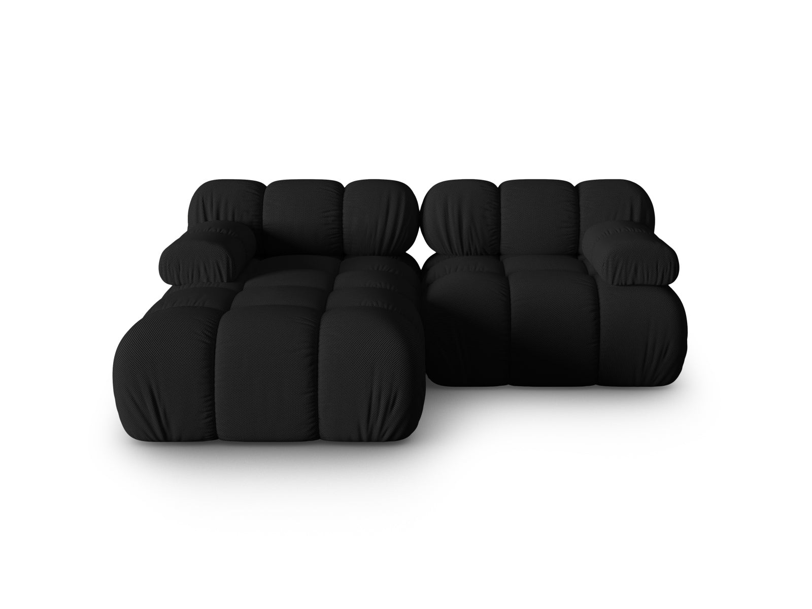 Bellis Modulares Ecksofa links 3 Sitzer 155cm in Black präsentiert im Onlineshop von KAQTU Design AG. Ecksofa links ist von Micadoni