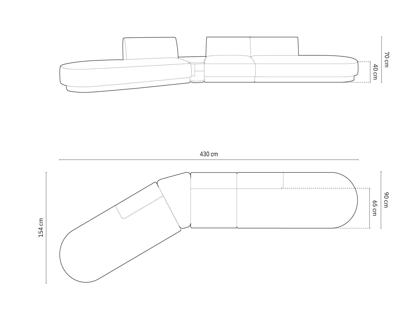 Erleben Sie das Miley 5-Sitzer Sofa von Micadoni – ein elegantes, modulares Möbelstück, das Komfort und Stil in Ihr Zuhause bringt.