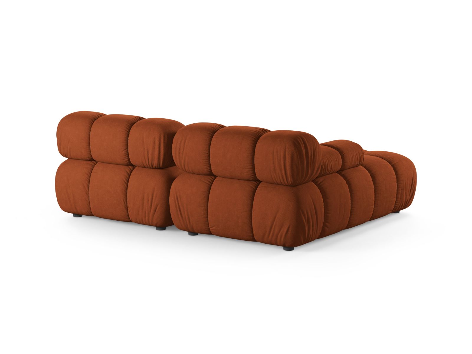 Modulares 3-Sitzer Ecksofa Bellis in Brick-Liberty, ideal für moderne Wohnräume und individuelle Einrichtungslösungen.