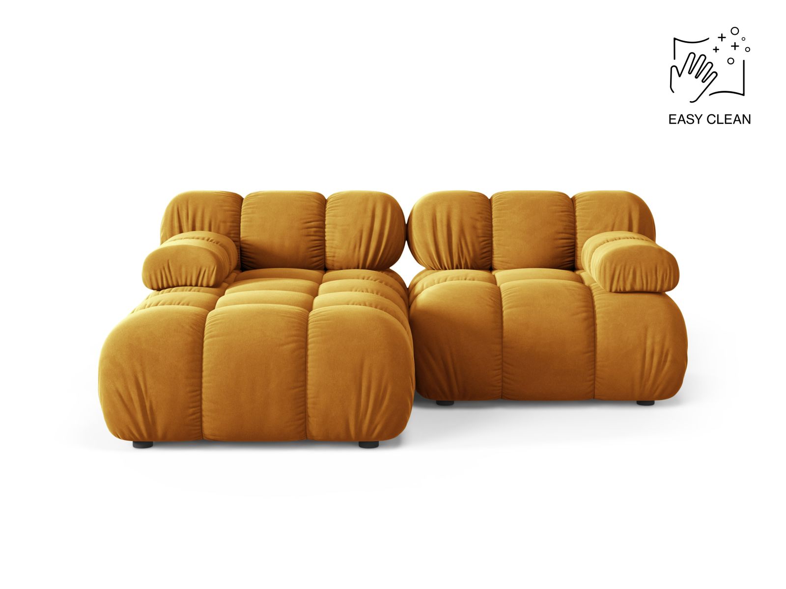 3-Sitzer Modular Ecksofa links Bellis in Yellow-Venus präsentiert im Onlineshop von KAQTU Design AG. Ecksofa links ist von Micadoni