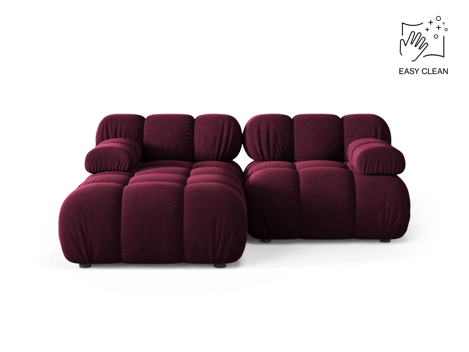 3-Sitzer Modular Ecksofa links Bellis in Burgundy-Venus präsentiert im Onlineshop von KAQTU Design AG. Ecksofa links ist von Micadoni