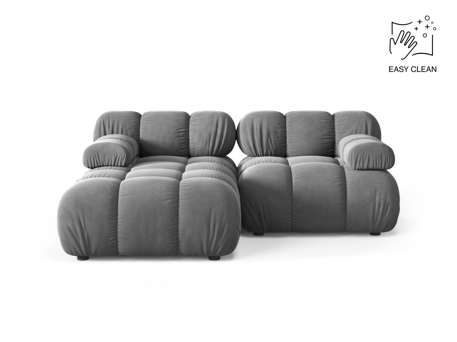 3-Sitzer Modular Ecksofa links Bellis in Light Grey-Venus präsentiert im Onlineshop von KAQTU Design AG. Ecksofa links ist von Micadoni