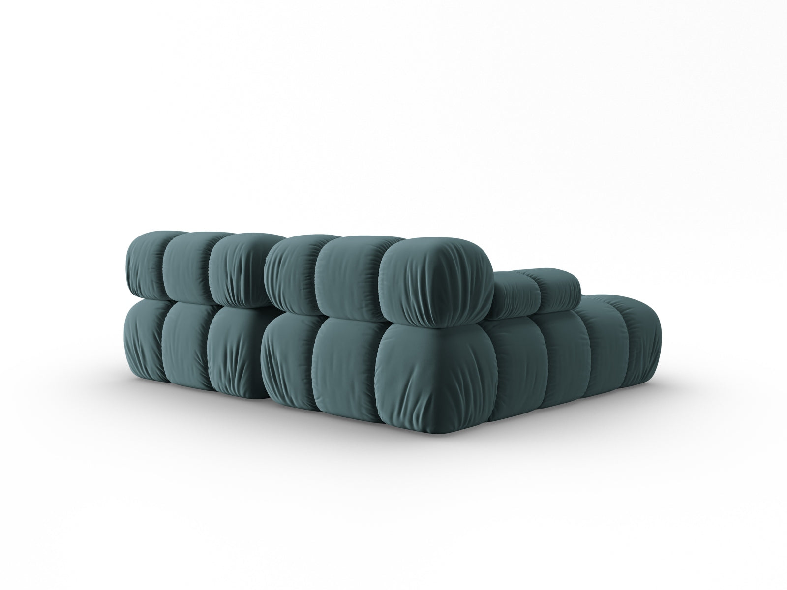 Erleben Sie das Bellis Velour Ecksofa links – ein luxuriöses 3-Sitzer Sofa (155 cm) mit hochwertigem Velourstoff, ideal für stilvolle Wohnräume und individuelle Anpassungen.