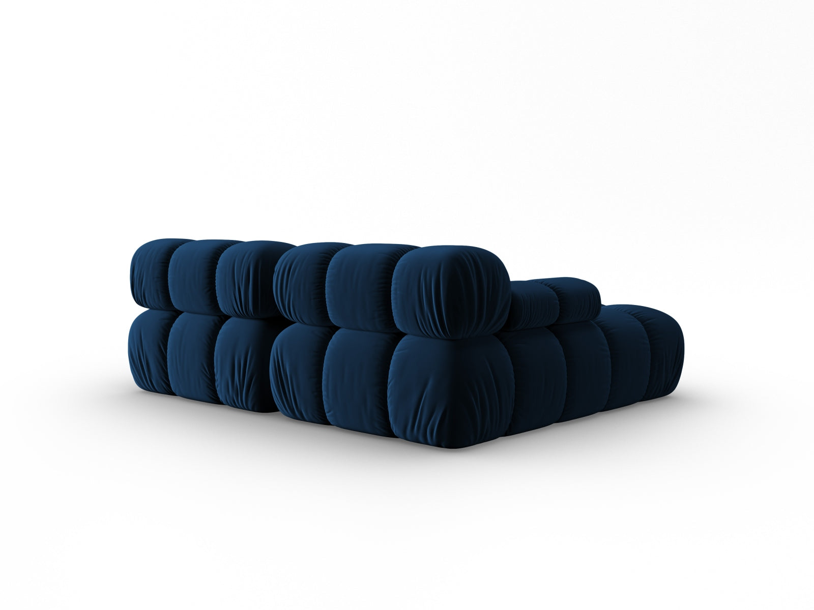 Modulares Ecksofa Bellis in Royal Blue, 3-Sitzer, linksseitig, perfekt für moderne Wohnkonzepte und gemütliche Entspannung.