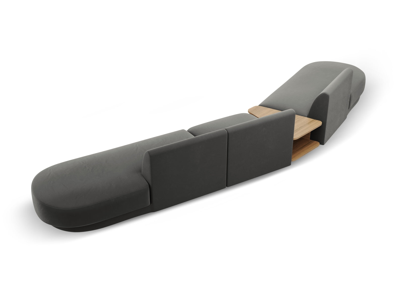 Erleben Sie das Miley Velour modulare Sofa von Micadoni – ein stilvolles 5-Sitzer Sofa, das Komfort und Flexibilität für Ihr Zuhause vereint.