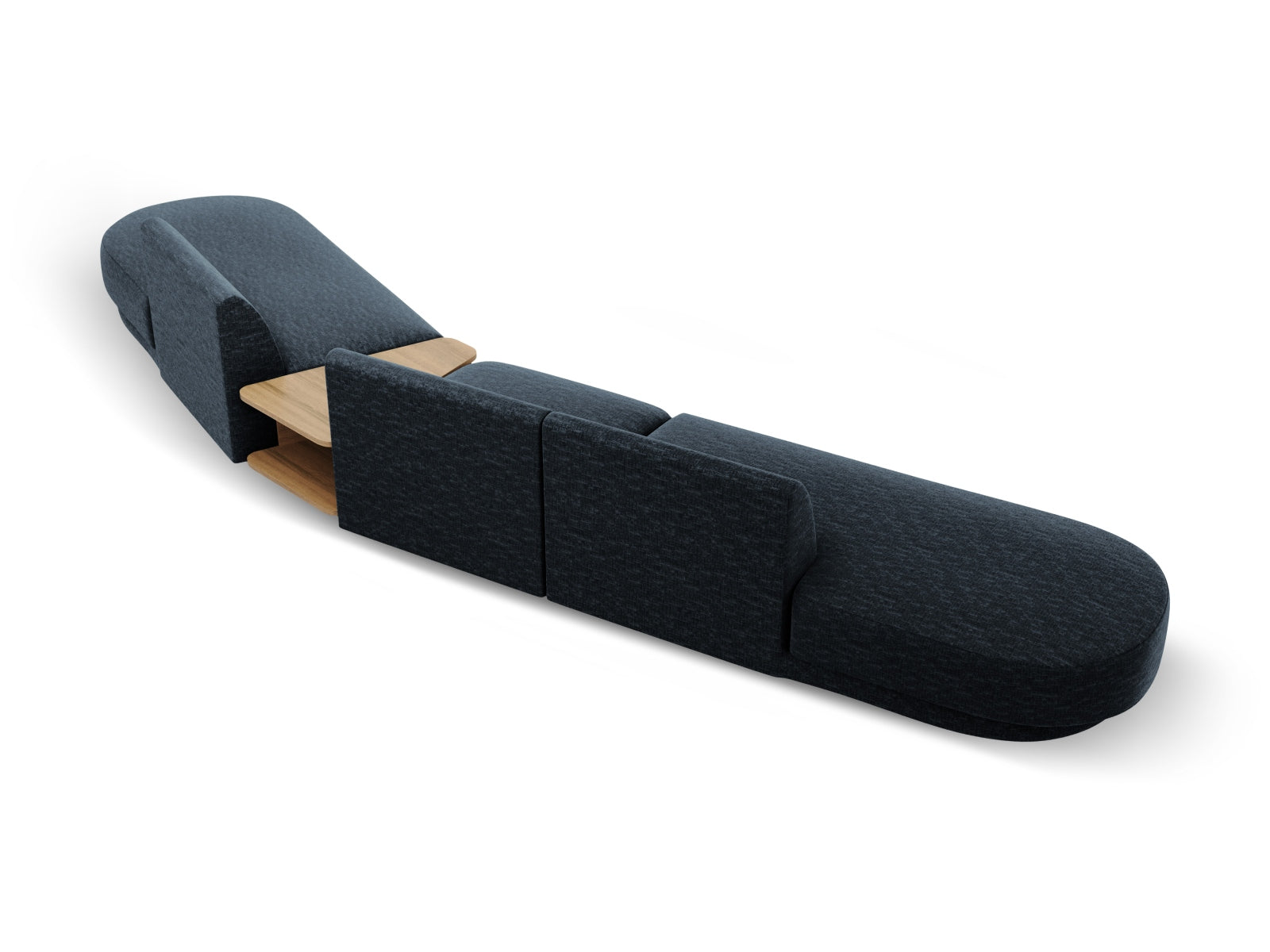 Erleben Sie das Miley Modulares Sofa rechts 5 Sitzer von Micadoni – ein stilvolles, anpassbares Möbelstück, das Komfort und Eleganz vereint.