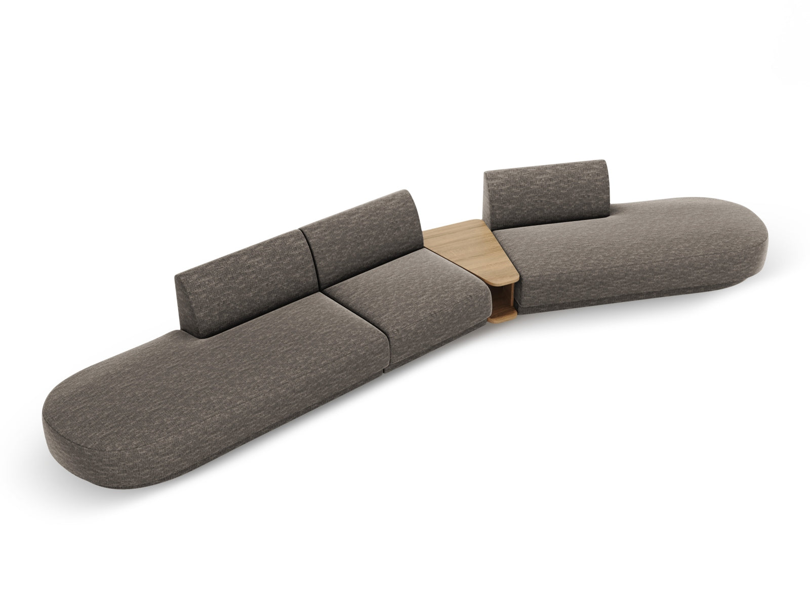 Erleben Sie das Miley Modulares Sofa rechts 5 Sitzer von Micadoni – ein stilvolles, anpassbares Möbelstück für höchsten Komfort und modernes Design.