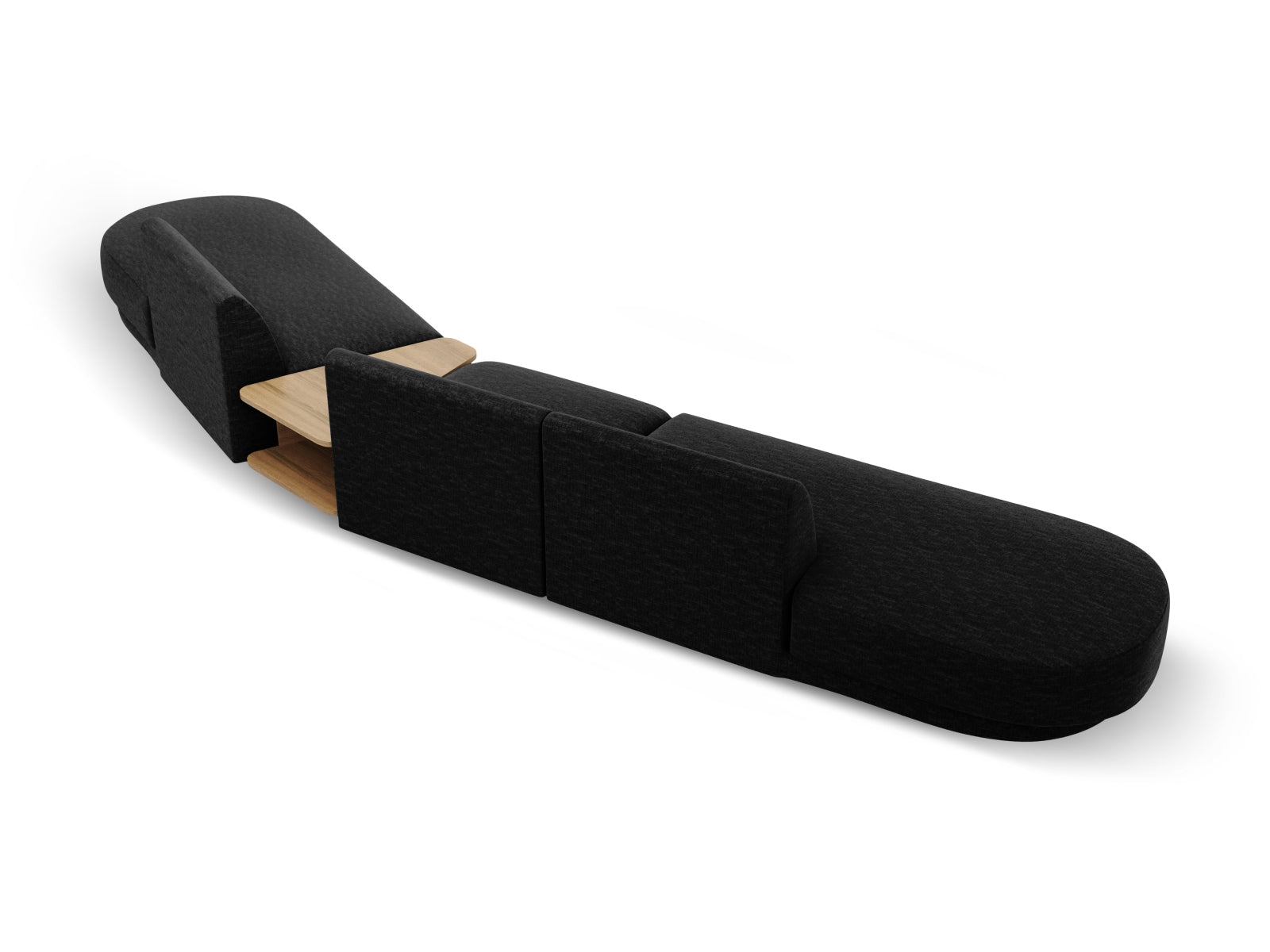 Erleben Sie das Miley Modulares Sofa rechts 5 Sitzer von Micadoni – ein stilvolles, anpassbares Möbelstück, das Komfort und Eleganz vereint.