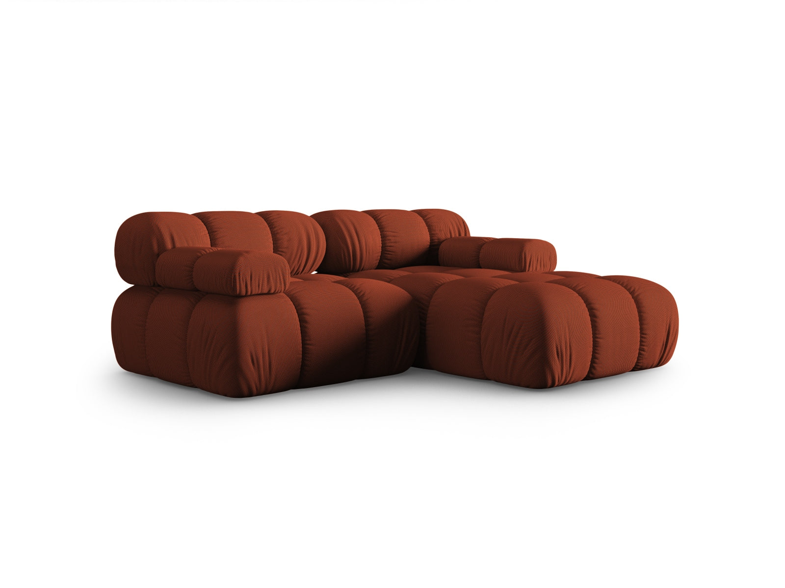Elegantes Bellis Ecksofa in Brick-Sonic, 3-Sitzer, 155 cm, ideal für stilvolle Wohnräume, erhältlich bei KAQTU Design AG.
