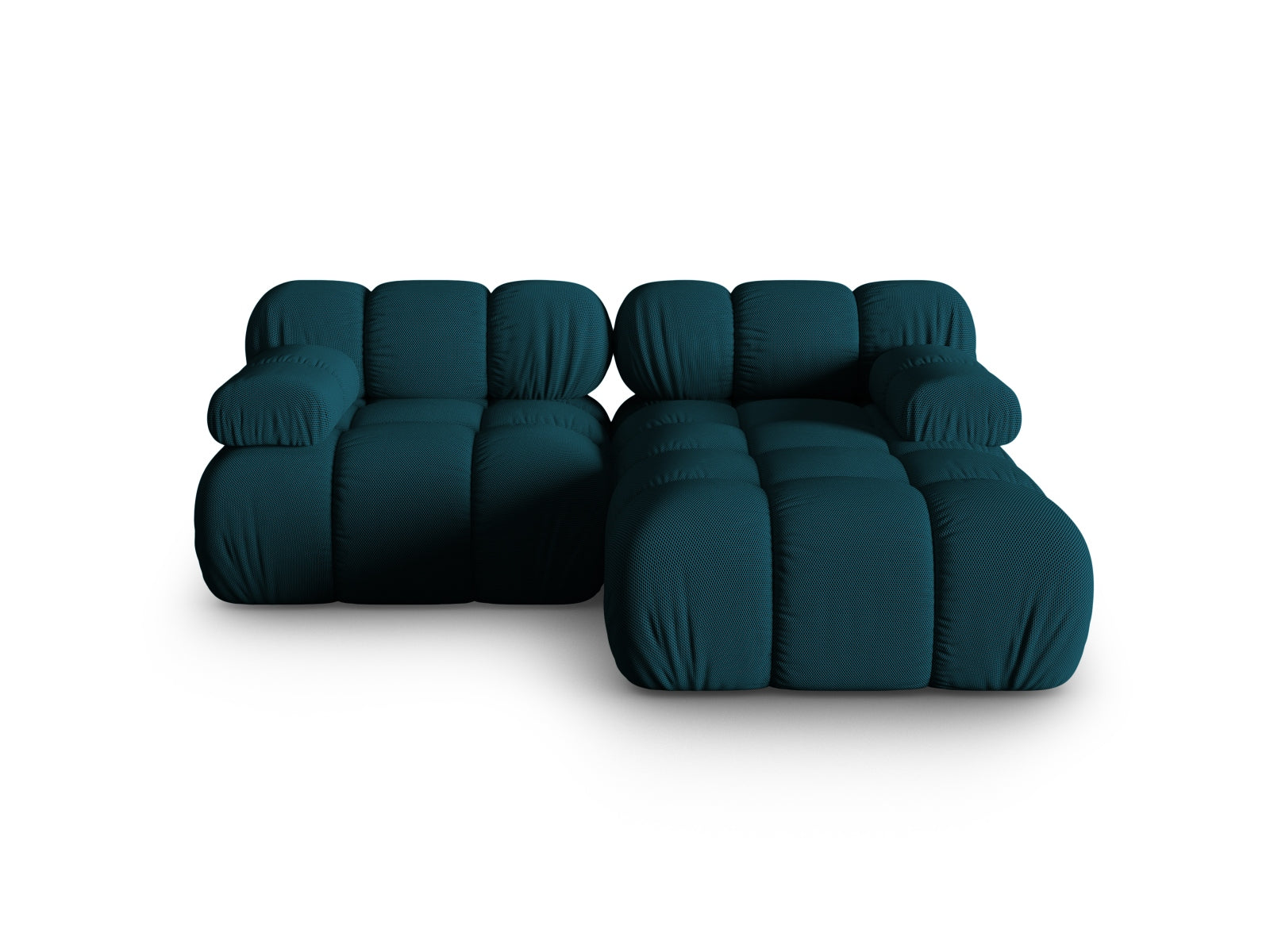 Bellis Modulares Ecksofa rechts 3 Sitzer 155cm in Navy Blue-Sonic präsentiert im Onlineshop von KAQTU Design AG. L-Sofa rechts ist von Micadoni