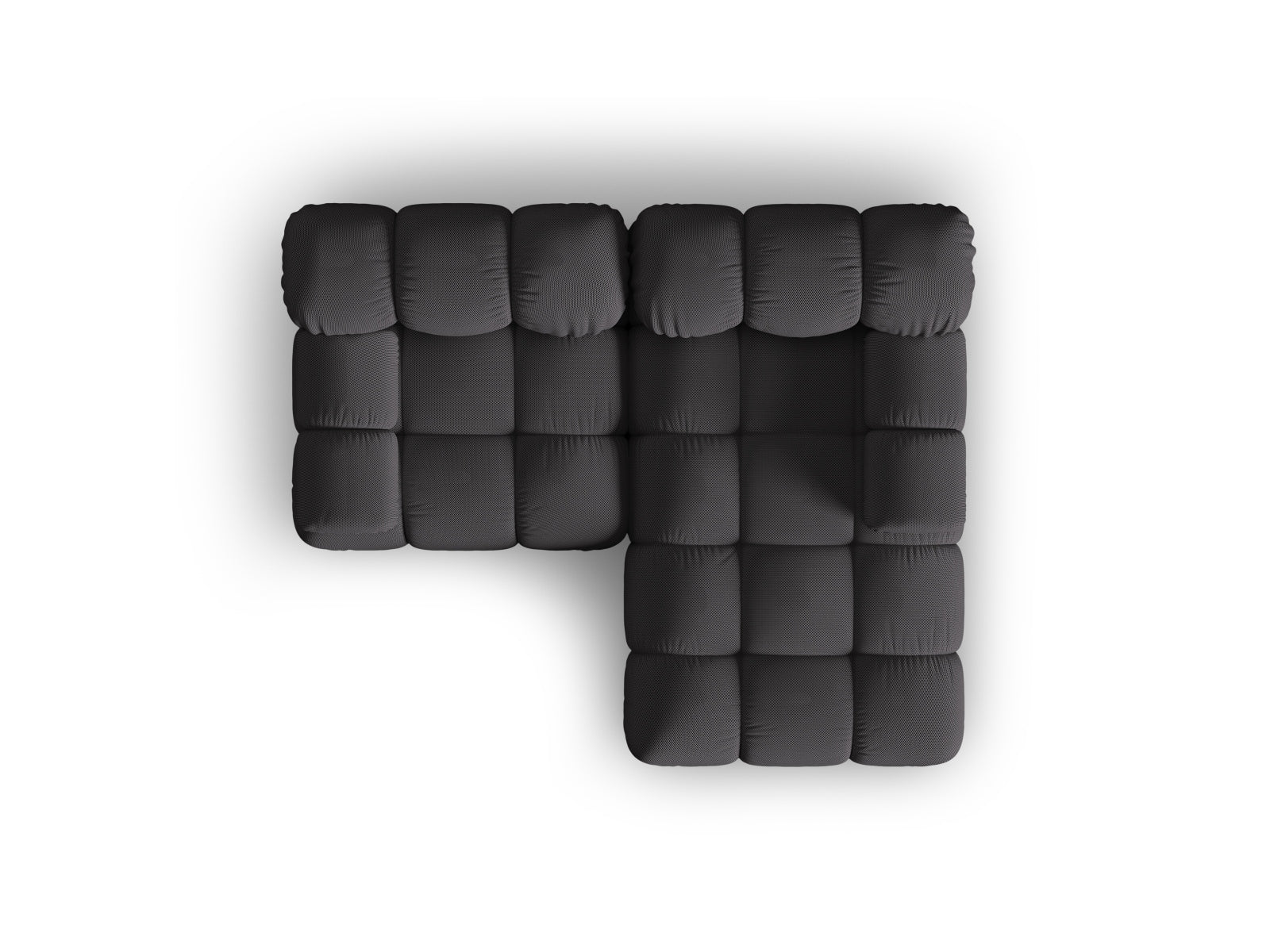 Modulares Ecksofa Bellis in Espresso-Sonic, 3-Sitzer, 155 cm, perfekt für moderne Wohnkonzepte und gemütliche Abende.