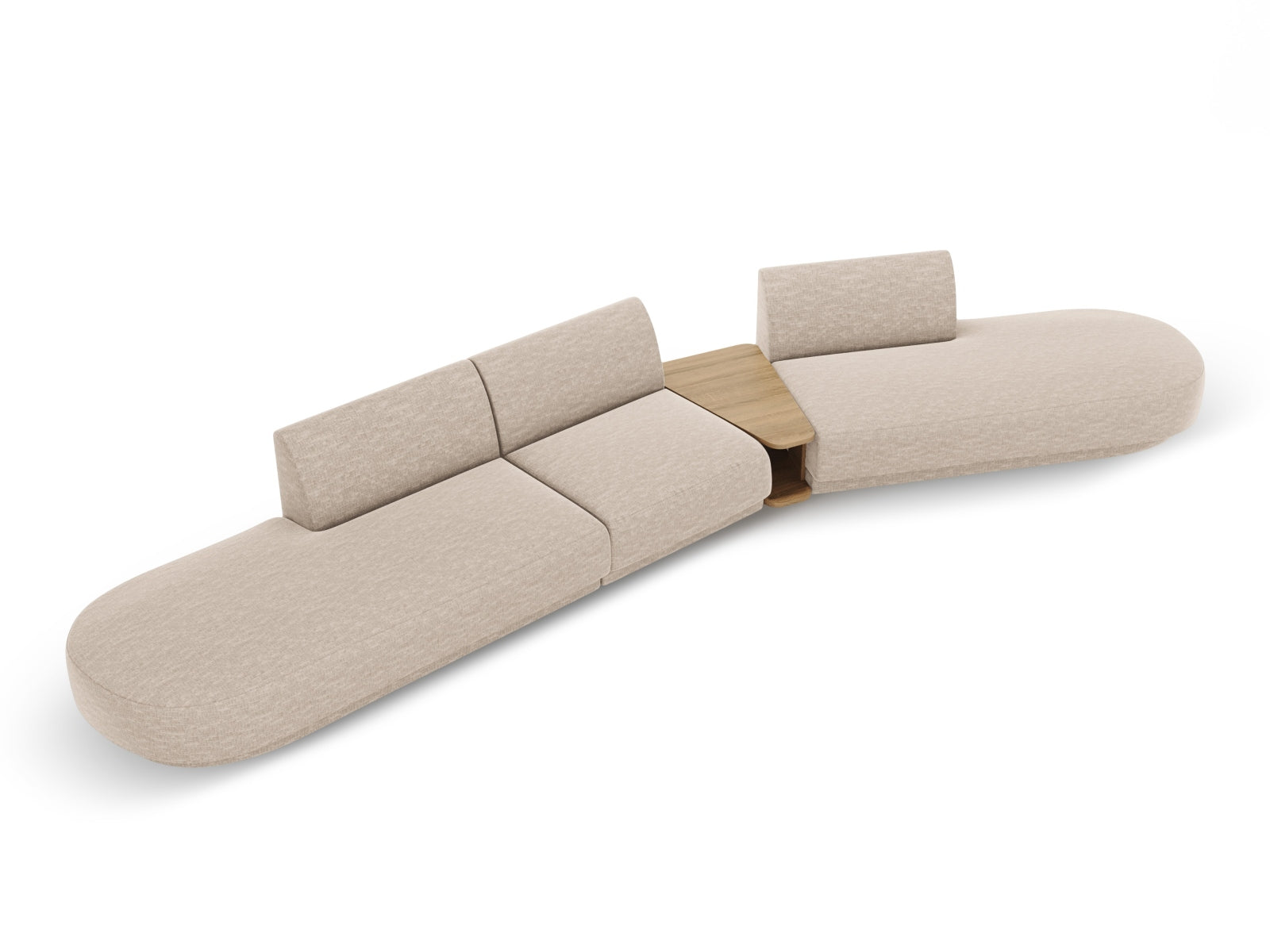 Erleben Sie das Miley Modulares Sofa rechts 5 Sitzer von Micadoni – ein stilvolles, anpassbares Möbelstück für höchsten Komfort und modernes Design.