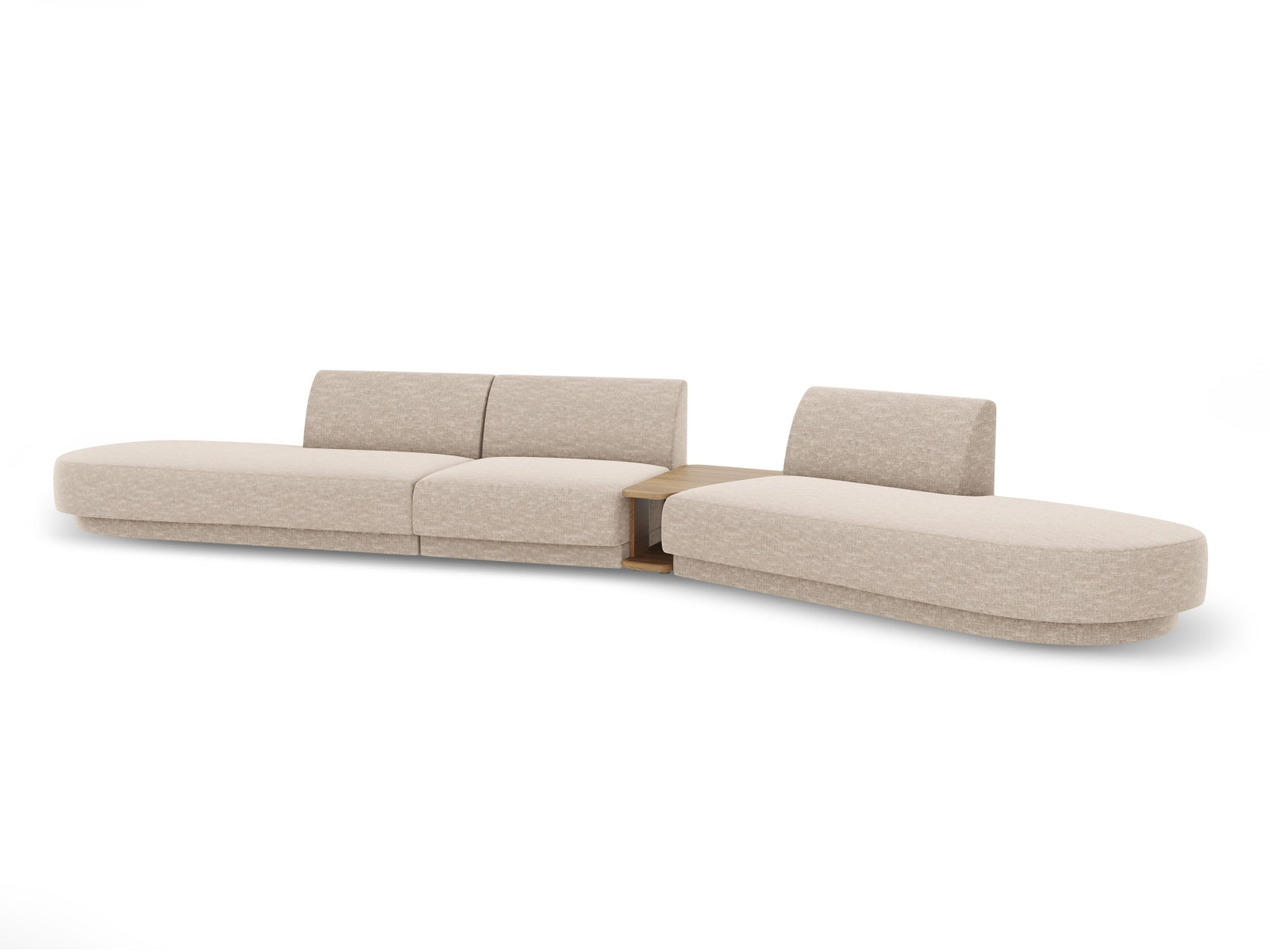 Entdecken Sie das Miley Modulares Sofa rechts 5 Sitzer von Micadoni – ein elegantes, flexibles Sofa, das Komfort und Stil in Ihr Zuhause bringt.