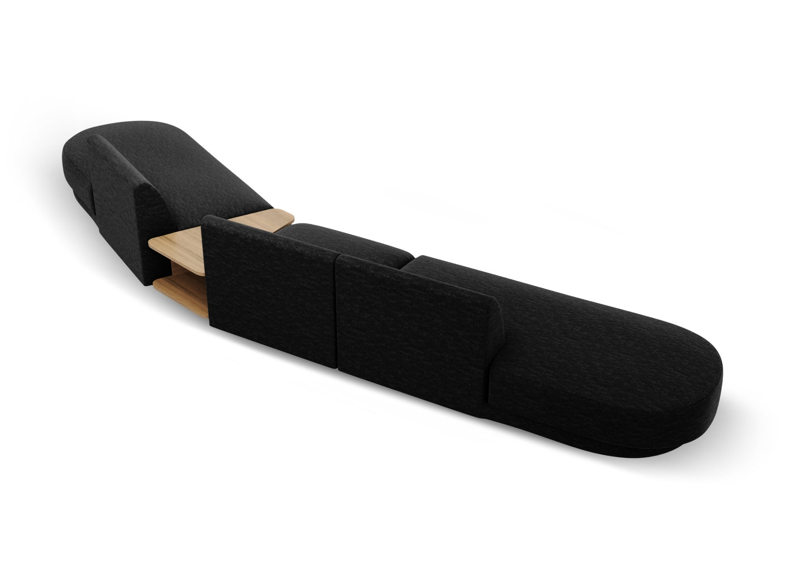 Erleben Sie das Miley Modulares Sofa rechts 5 Sitzer von Micadoni – ein stilvolles, anpassbares Möbelstück, das Komfort und Eleganz vereint.