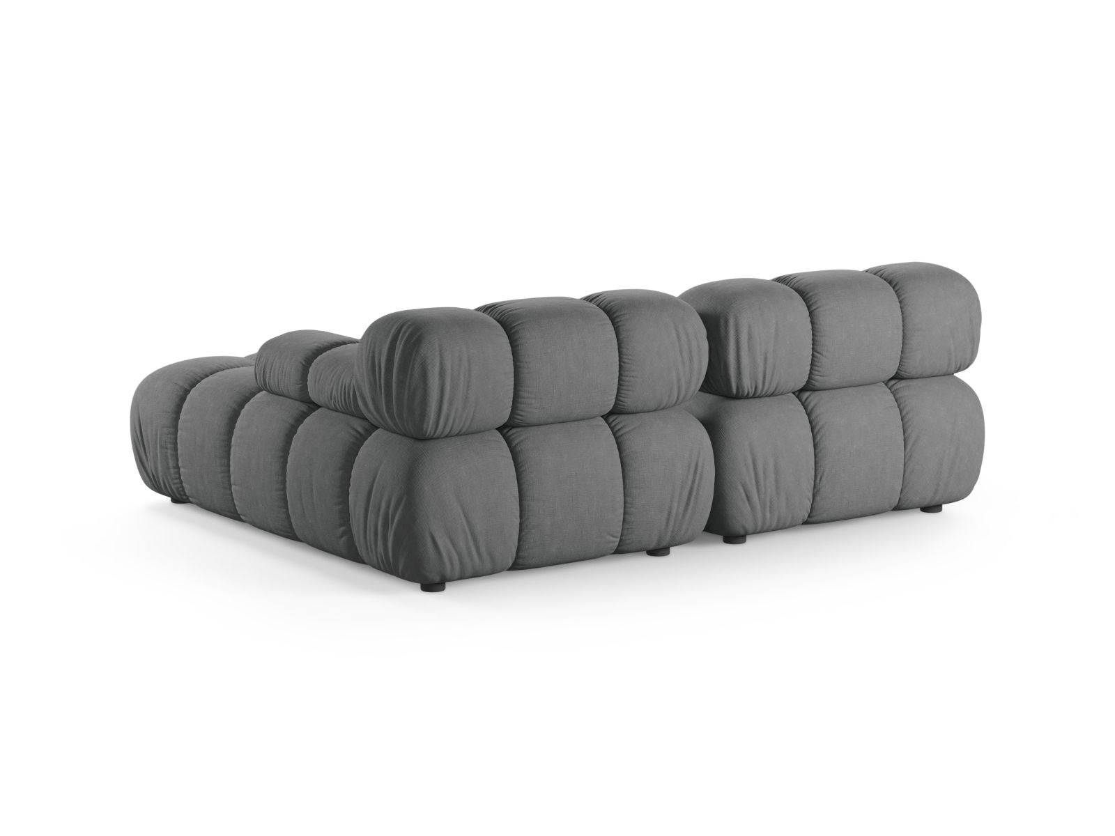 Elegantes 3-Sitzer Ecksofa Bellis in zeitlosem Grau, ideal für gemütliche Wohnräume und modernes Design, erhältlich bei Micadoni.