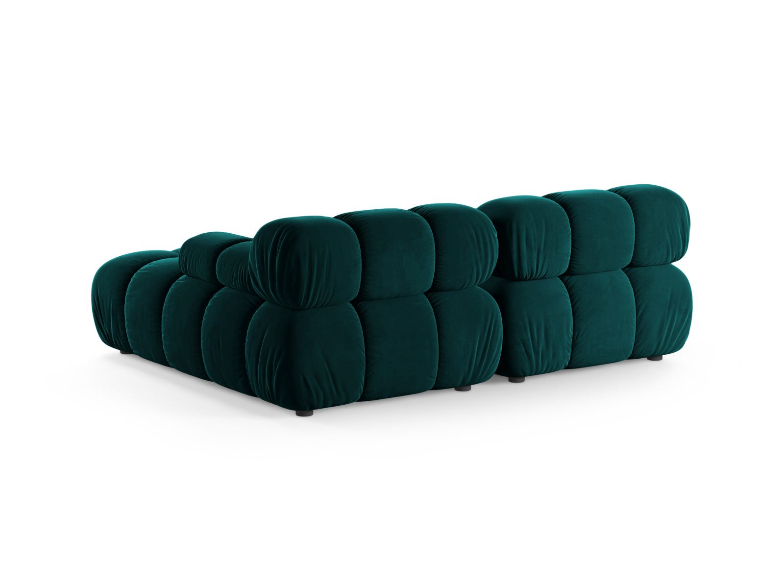 Elegantes 3-Sitzer Ecksofa Bellis in stilvollem Petrol, ideal für zeitgemäße Wohnräume, erhältlich bei Micadoni.