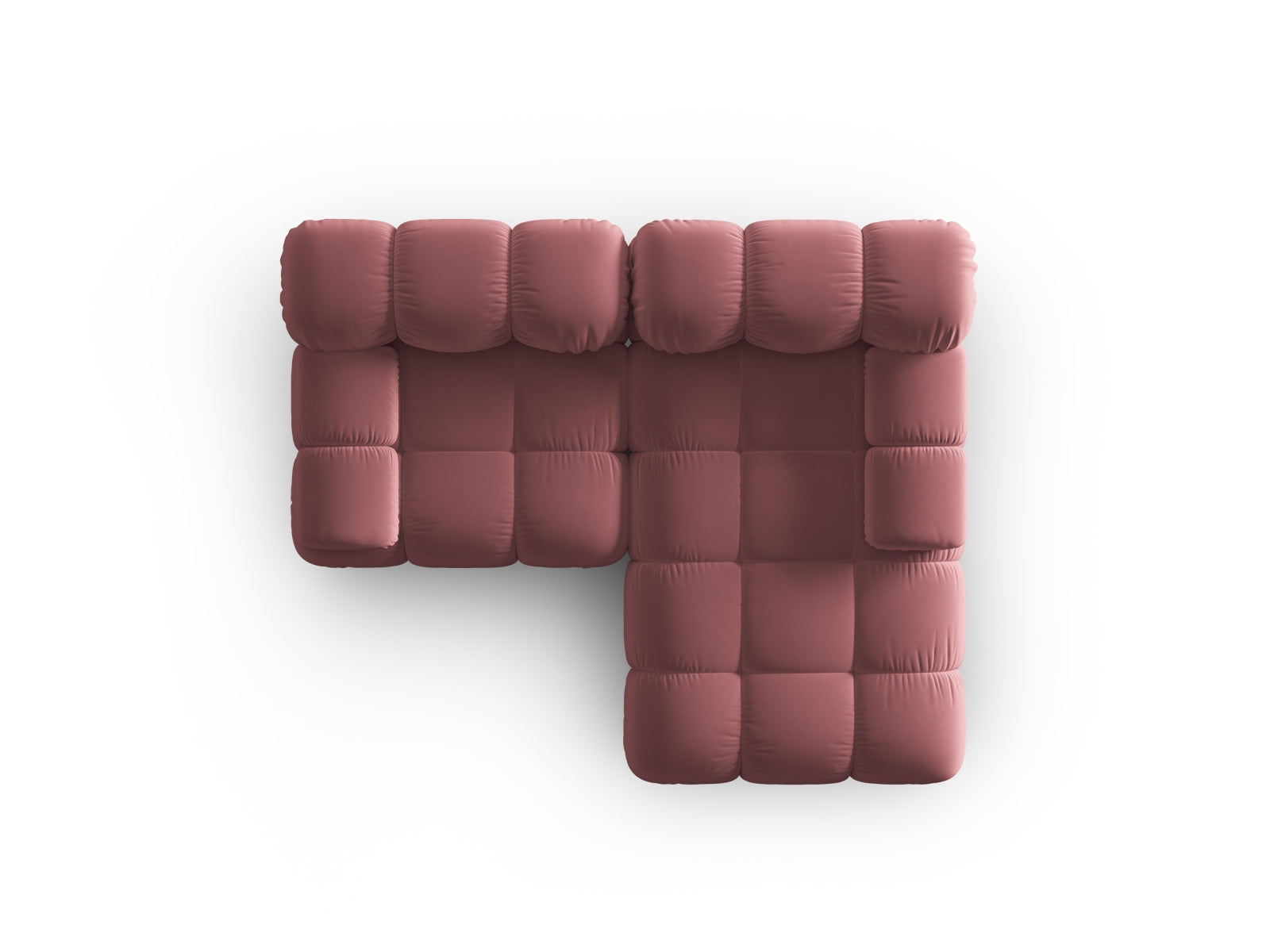 Entdecken Sie das Bellis Velour Ecksofa rechts 3-Sitzer von Micadoni. Stilvolles Design, anpassbare Module und erstklassiger Komfort für Ihr modernes Wohnzimmer!