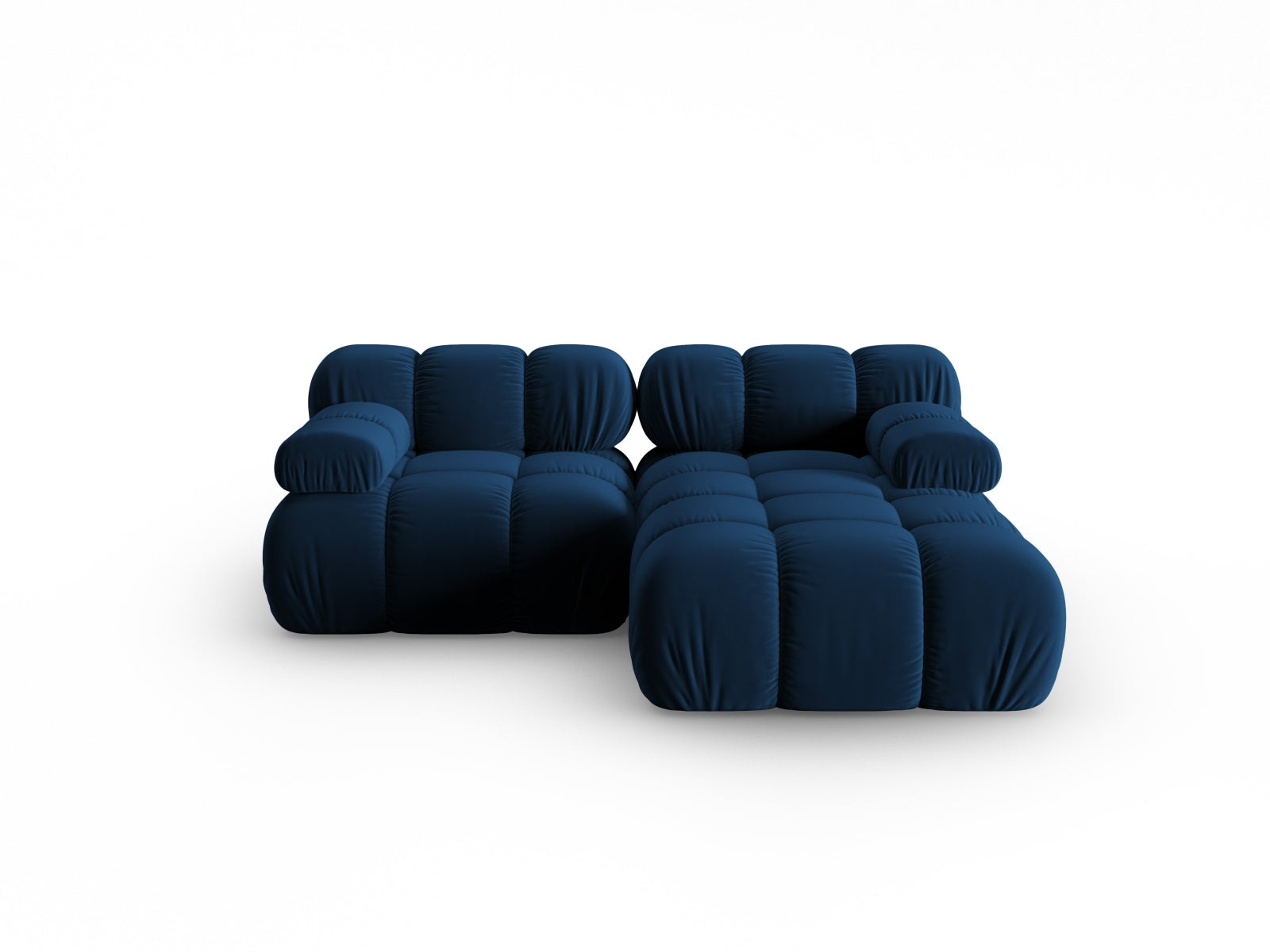 Bellis Velour modulares Ecksofa rechts 3 Sitzer 155cm in Royal Blue präsentiert im Onlineshop von KAQTU Design AG. Ecksofa rechts ist von Micadoni