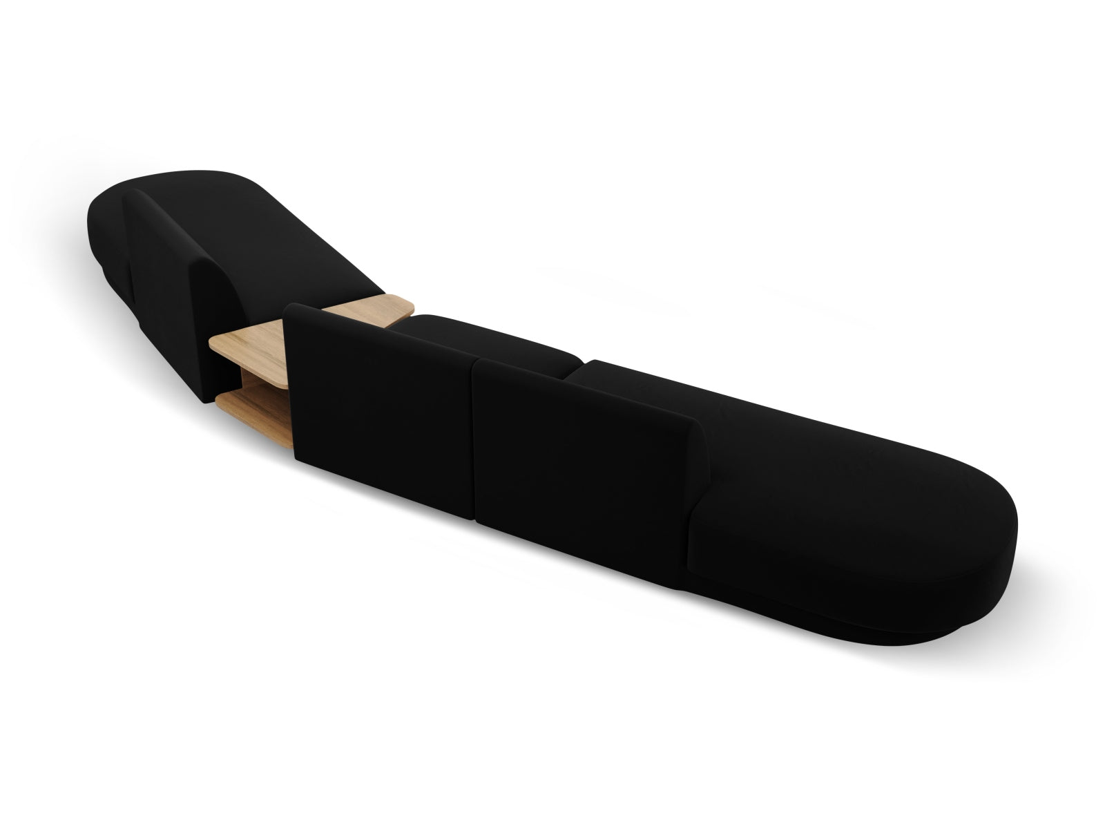 Erleben Sie das Miley Velour 5-Sitzer Sofa von Micadoni – ein elegantes, modulares Möbelstück, das Komfort und Stil in Ihr Zuhause bringt.
