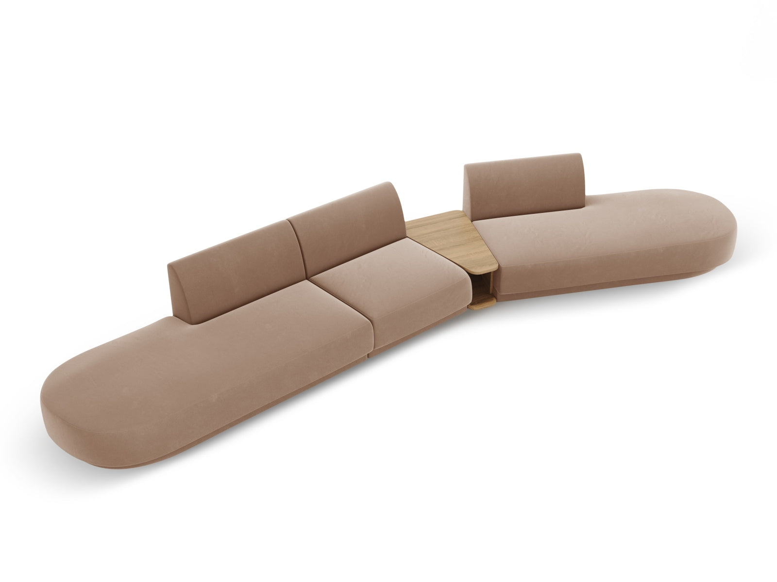 Erleben Sie das Miley Velour 5-Sitzer Sofa von Micadoni – ein elegantes, modulares Möbelstück, das Komfort und Stil in Ihr Zuhause bringt.