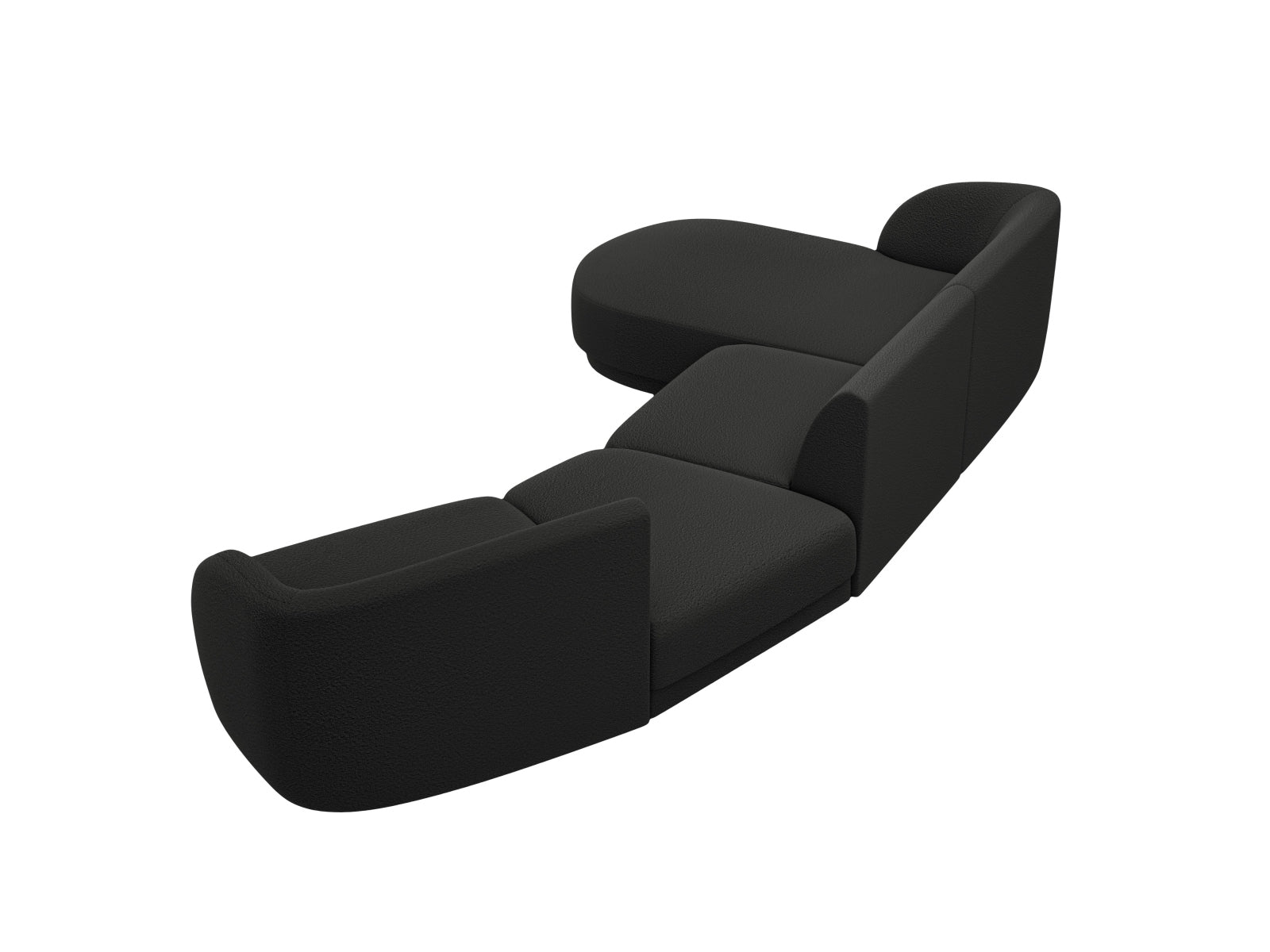 Erleben Sie das vielseitige Miley Modulare Sofa links 4 Sitzer von Micadoni – ideal für Komfort und individuelles Wohndesign in Ihrem Zuhause.