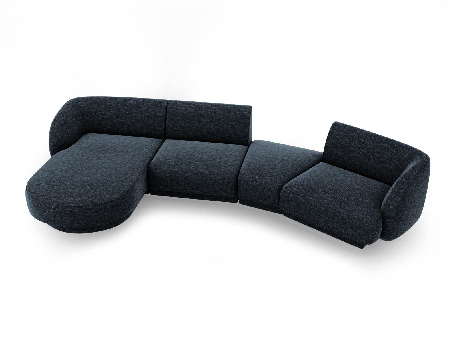 Entdecken Sie das Miley Modulare Sofa links 4 Sitzer von Micadoni – stilvoll, komfortabel und anpassbar für Ihr modernes Zuhause.