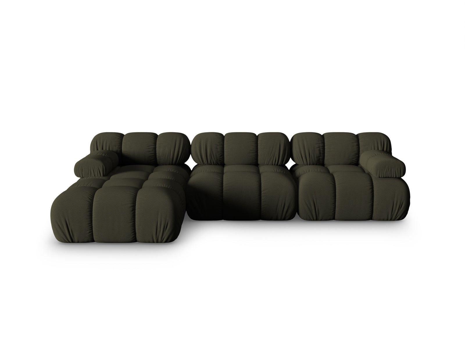 Bellis Modulares Ecksofa links 4 Sitzer 155cm in Amazon Green präsentiert im Onlineshop von KAQTU Design AG. Ecksofa links ist von Micadoni