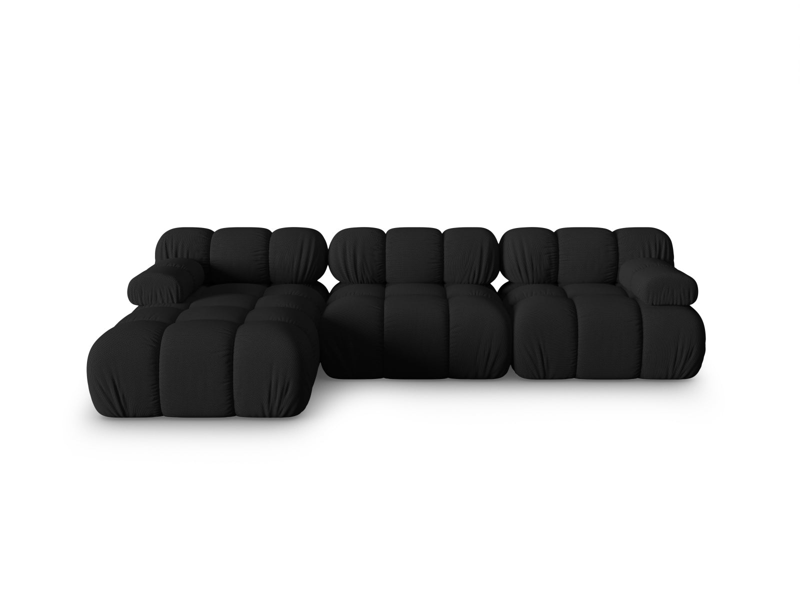 Bellis Modulares Ecksofa links 4 Sitzer 155cm in Black-Sonic präsentiert im Onlineshop von KAQTU Design AG. L-Sofa links ist von Micadoni