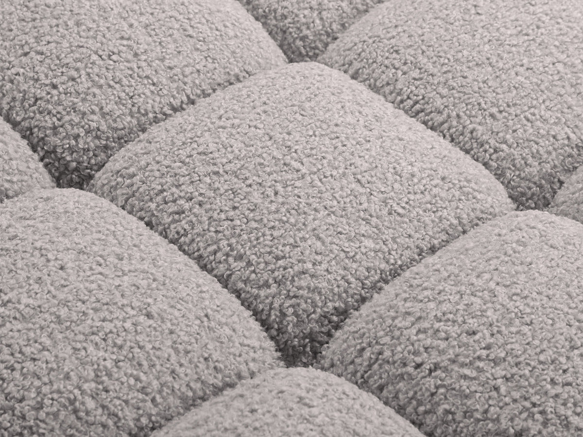 Bellis Boucle modulares Ecksofa links 4 Sitzer 155cm in Light Grey-Rolf präsentiert im Onlineshop von KAQTU Design AG. L-Sofa links ist von Micadoni
