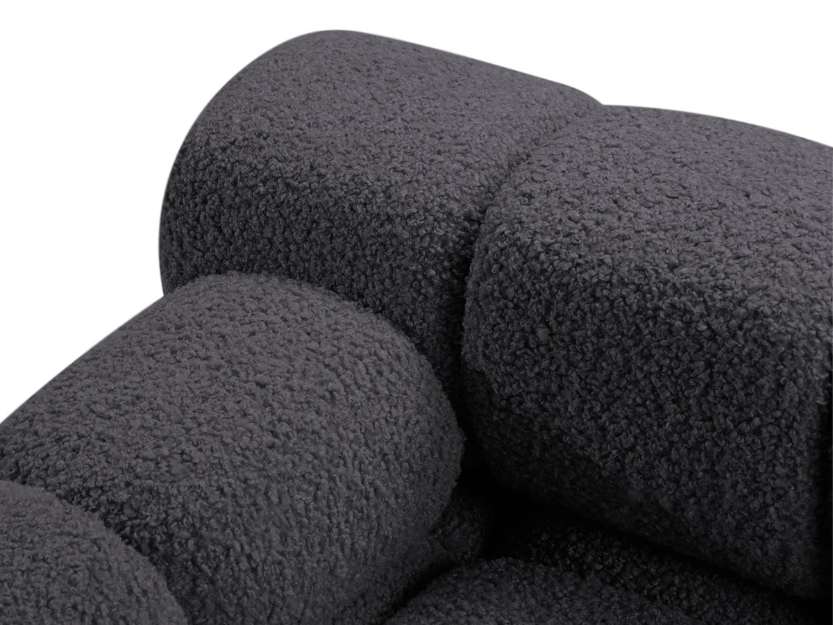 Bellis Boucle modulares Ecksofa links 4 Sitzer 155cm in Graphite-Rolf präsentiert im Onlineshop von KAQTU Design AG. L-Sofa links ist von Micadoni