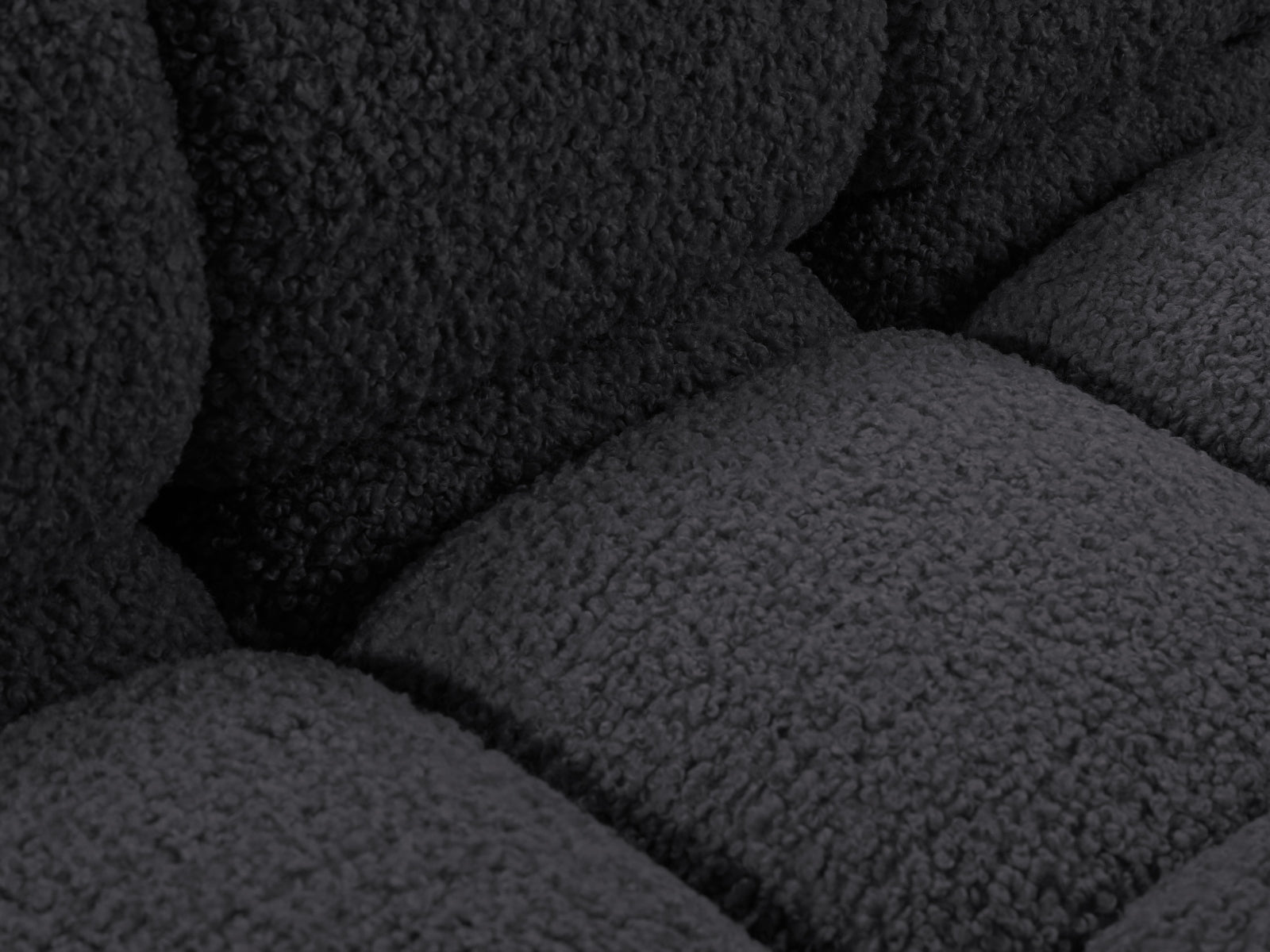 Modulares Bellis Boucle Ecksofa links, 4-Sitzer, 155 cm, in edlem Graphit, perfekt für stilvolle und einladende Wohnbereiche.