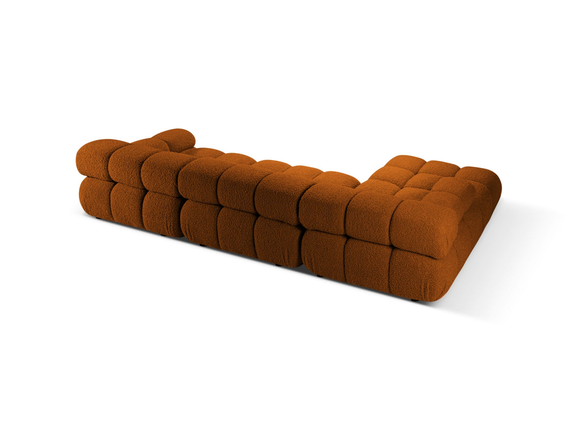 Bellis Boucle modulares Ecksofa links 4 Sitzer 155cm in Brick-Rolf präsentiert im Onlineshop von KAQTU Design AG. L-Sofa links ist von Micadoni