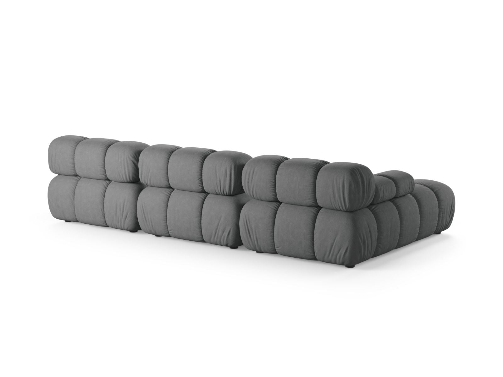 Modulares 4-Sitzer Ecksofa Bellis in stilvollem Design, linksseitig, ideal für gemütliche Wohnräume und entspannte Abende.