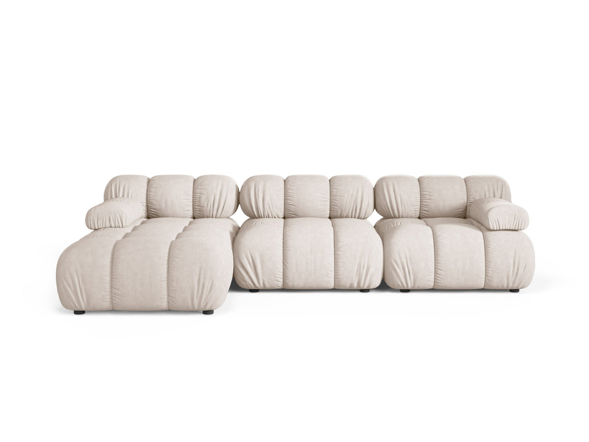 4-Sitzer Ecksofa links modular Bellis in Beige-Liberty präsentiert im Onlineshop von KAQTU Design AG. L-Sofa links ist von Micadoni
