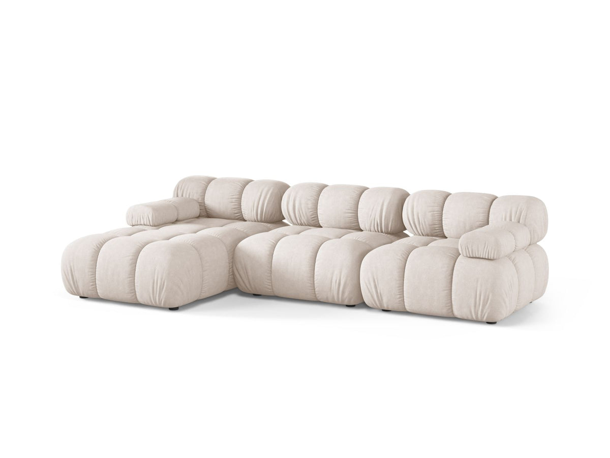4-Sitzer Ecksofa links modular Bellis in Beige-Liberty präsentiert im Onlineshop von KAQTU Design AG. Ecksofa links ist von Micadoni