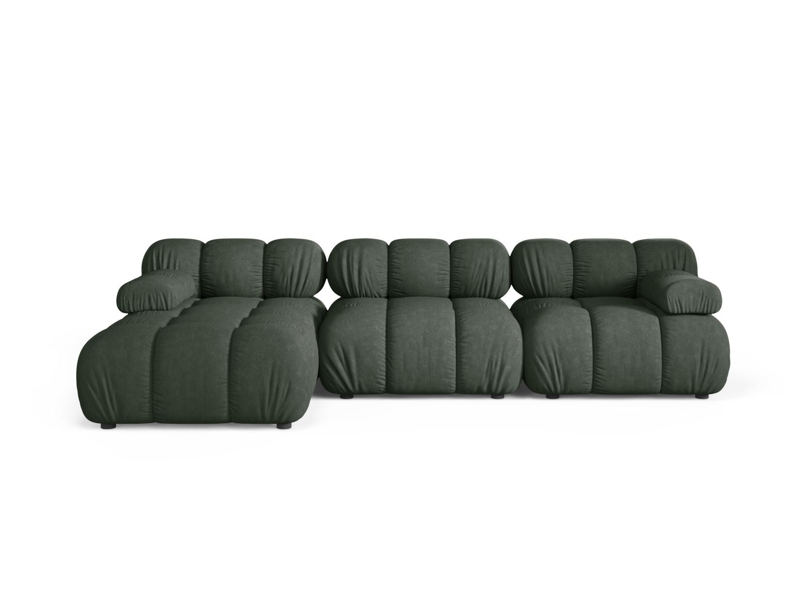 4-Sitzer Ecksofa links modular Bellis in Moss Green-Liberty präsentiert im Onlineshop von KAQTU Design AG. Ecksofa links ist von Micadoni