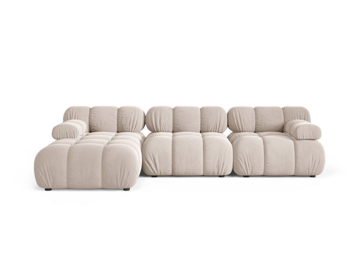 4-Sitzer Modular Ecksofa links Bellis in Light Beige-Venus präsentiert im Onlineshop von KAQTU Design AG. L-Sofa links ist von Micadoni