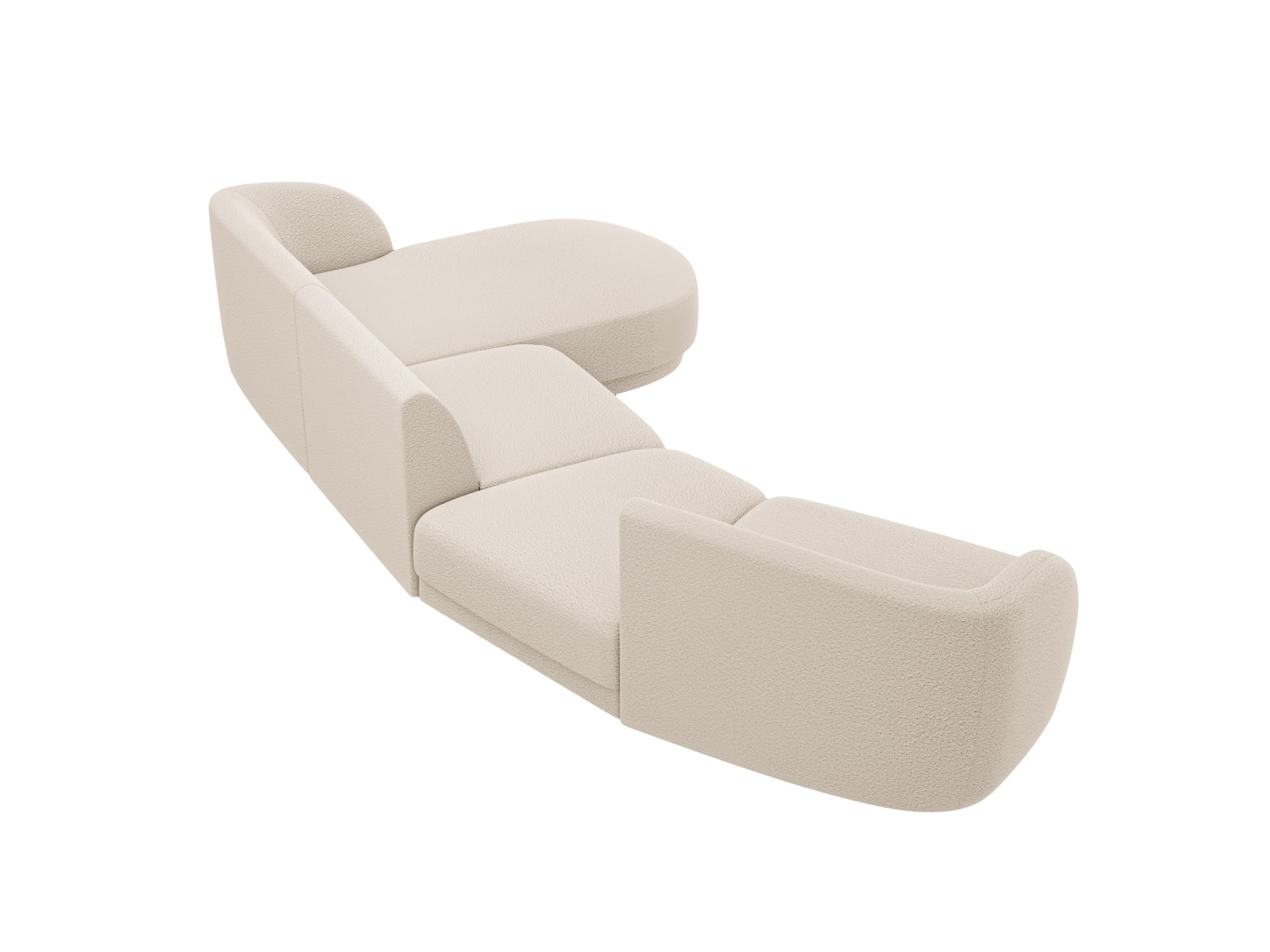 Entdecken Sie das Miley Modulares Sofa rechts 4 Sitzer von Micadoni – stilvoll, flexibel und ideal für gesellige Abende in Ihrem Zuhause.