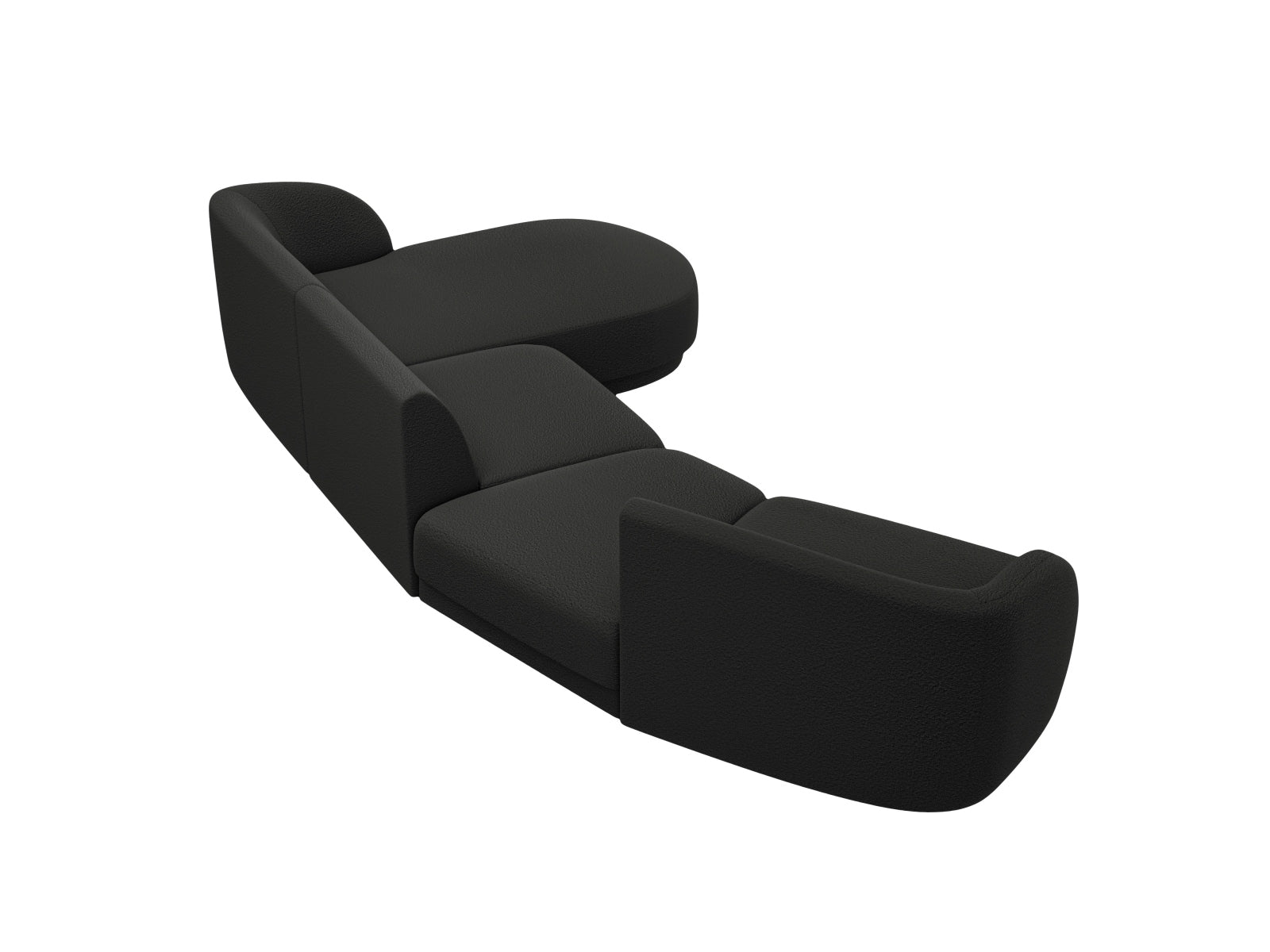 Erleben Sie das Miley Modulares Sofa rechts 4 Sitzer von Micadoni – ein elegantes, anpassbares Sofa, das Komfort und Stil in Ihr Zuhause bringt.