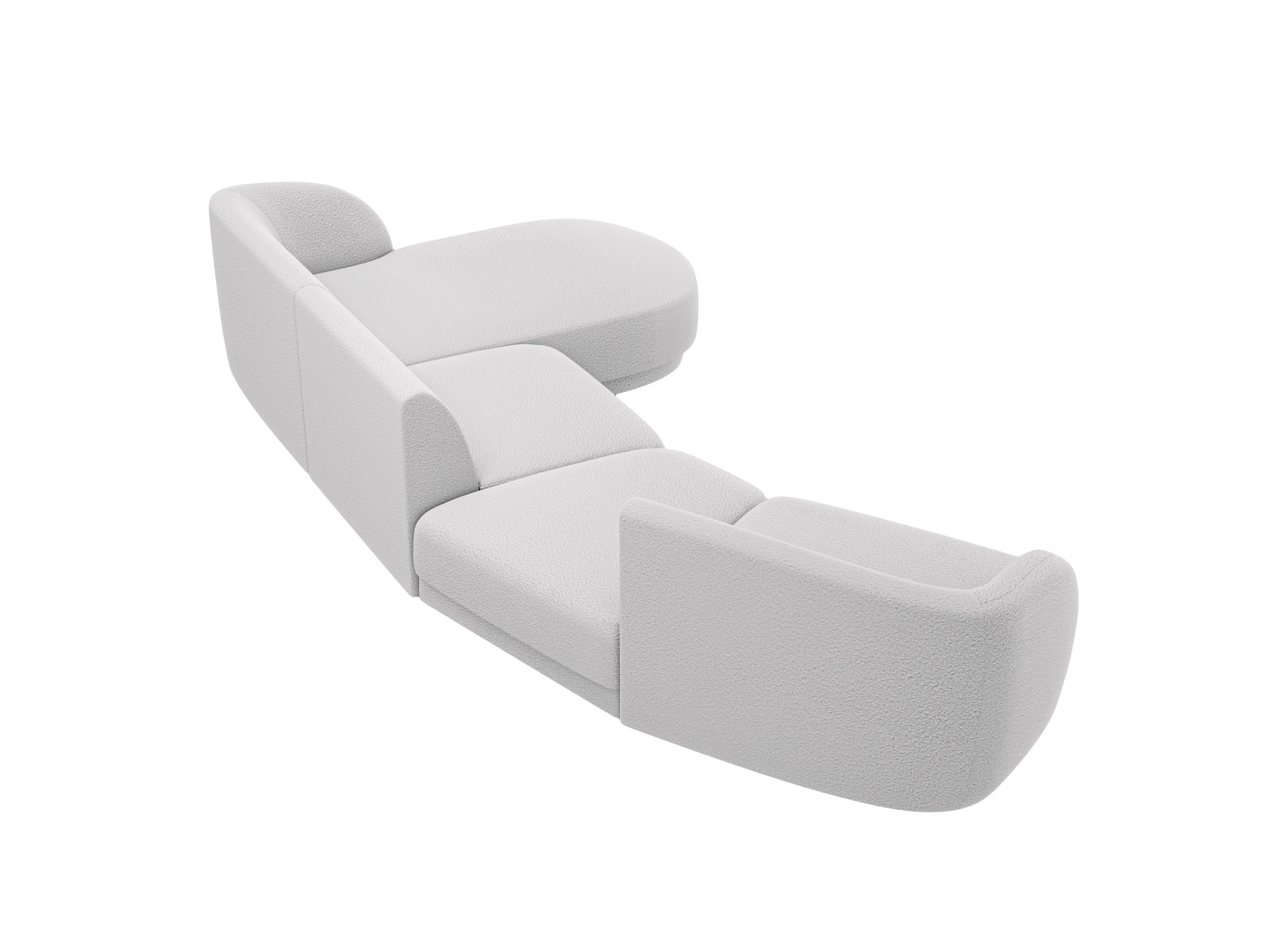 Erleben Sie das Miley Modulares Sofa rechts 4 Sitzer von Micadoni – ein elegantes, anpassbares Sofa, das Komfort und Stil in Ihr Zuhause bringt.
