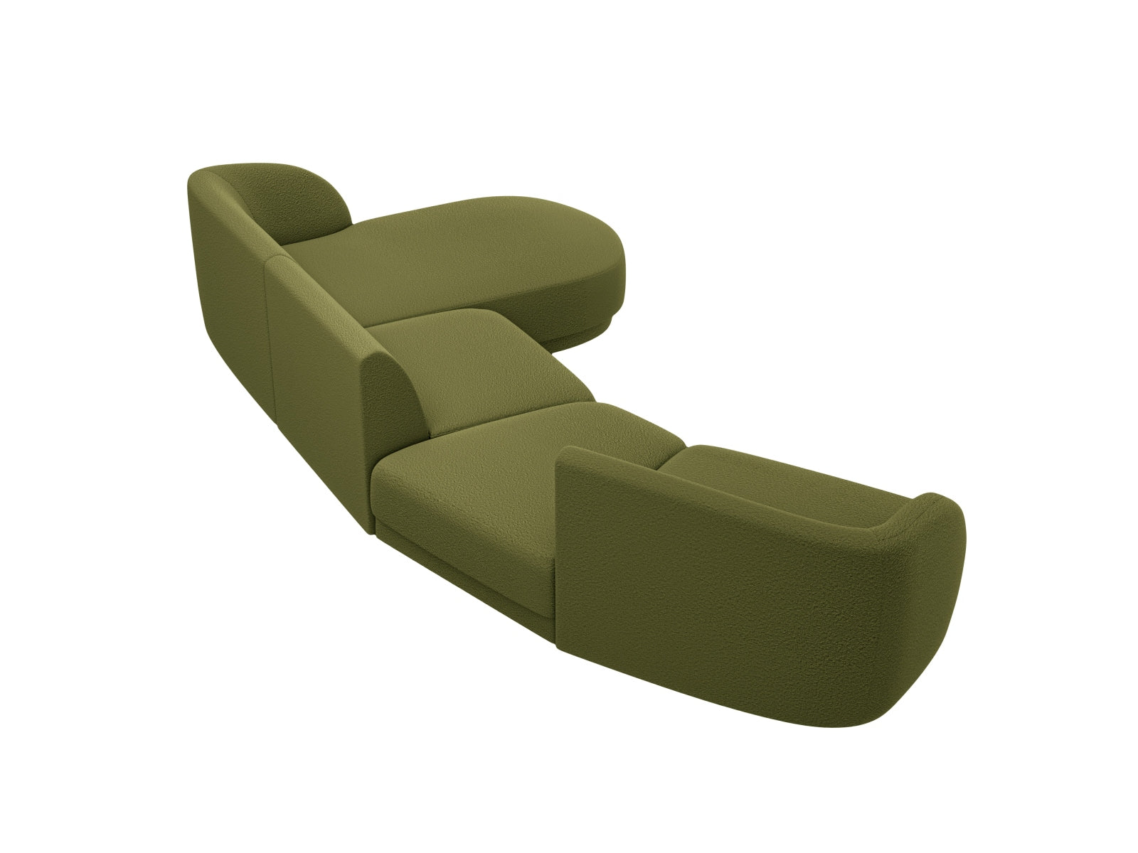 Entdecken Sie das Miley Modulares Sofa rechts 4 Sitzer von Micadoni – ein stilvolles, flexibles Möbelstück, das Komfort und modernes Design vereint.