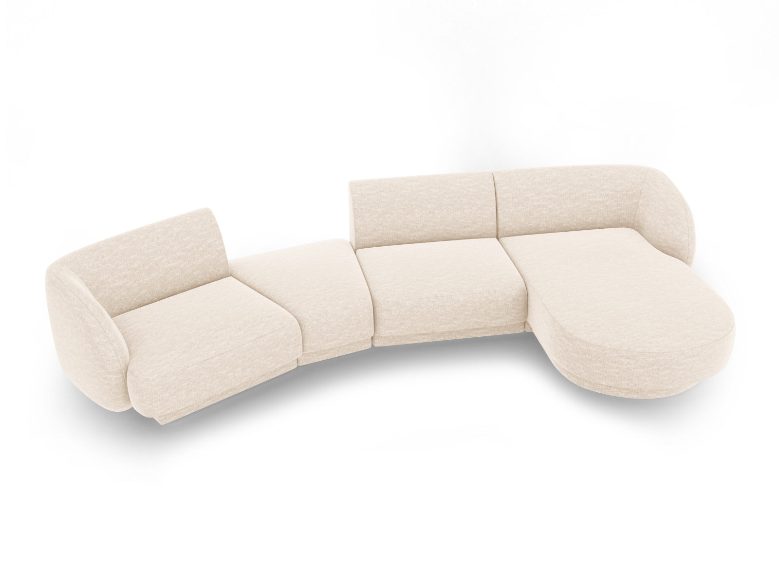 Entdecken Sie das stilvolle Miley Modulares Sofa rechts 4 Sitzer von Micadoni – perfekt für modernes Wohnen und höchsten Komfort.