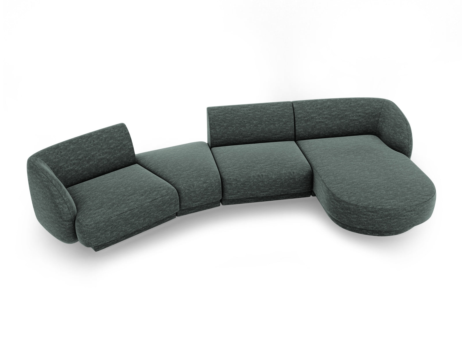 Entdecken Sie das stilvolle Miley Modulares Sofa rechts 4 Sitzer von Micadoni – perfekt für modernes Wohnen und höchsten Komfort.