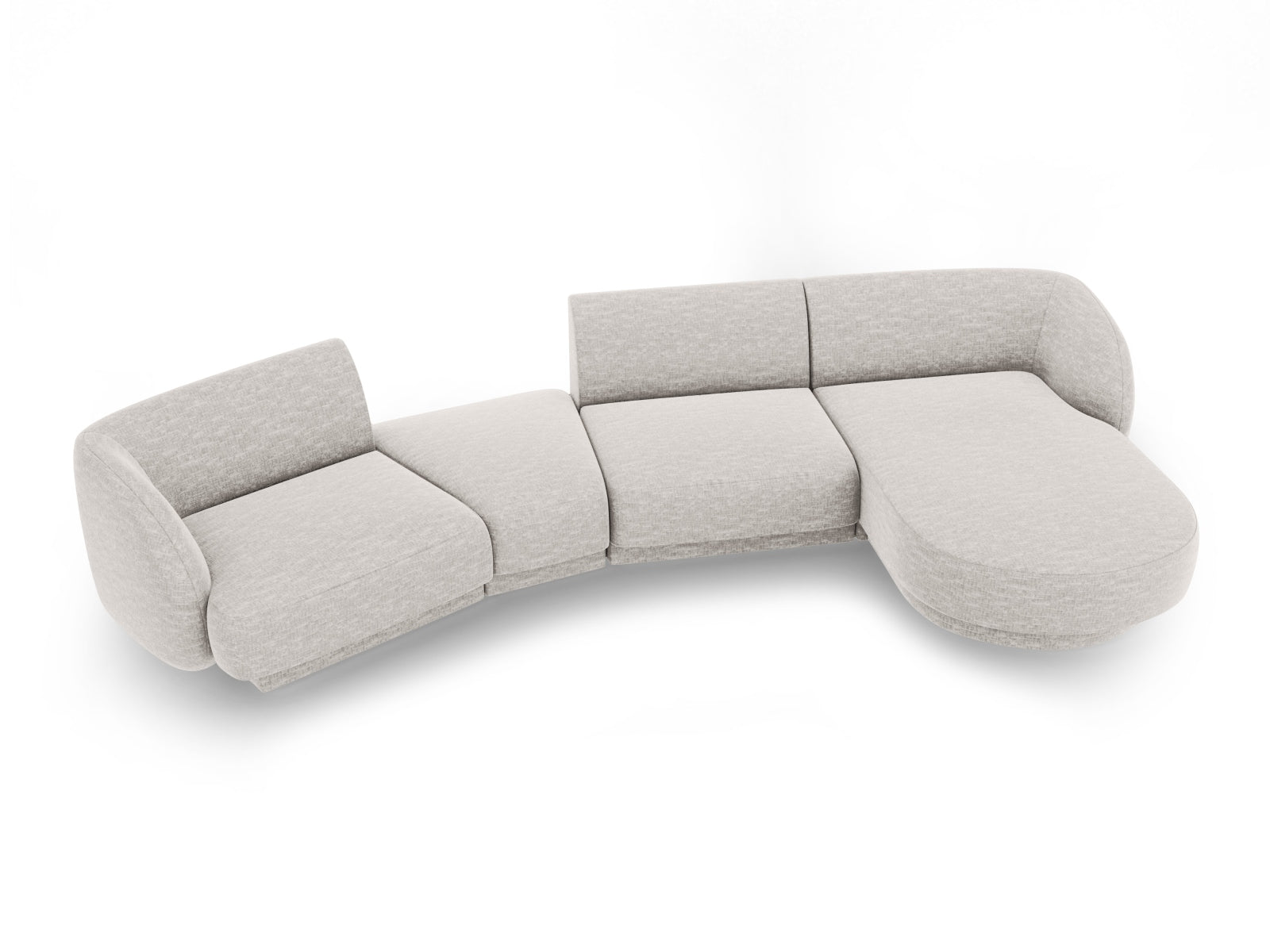Entdecken Sie das stilvolle Miley Modulares Sofa rechts 4 Sitzer von Micadoni – ideal für modernes Wohnen und höchsten Komfort.