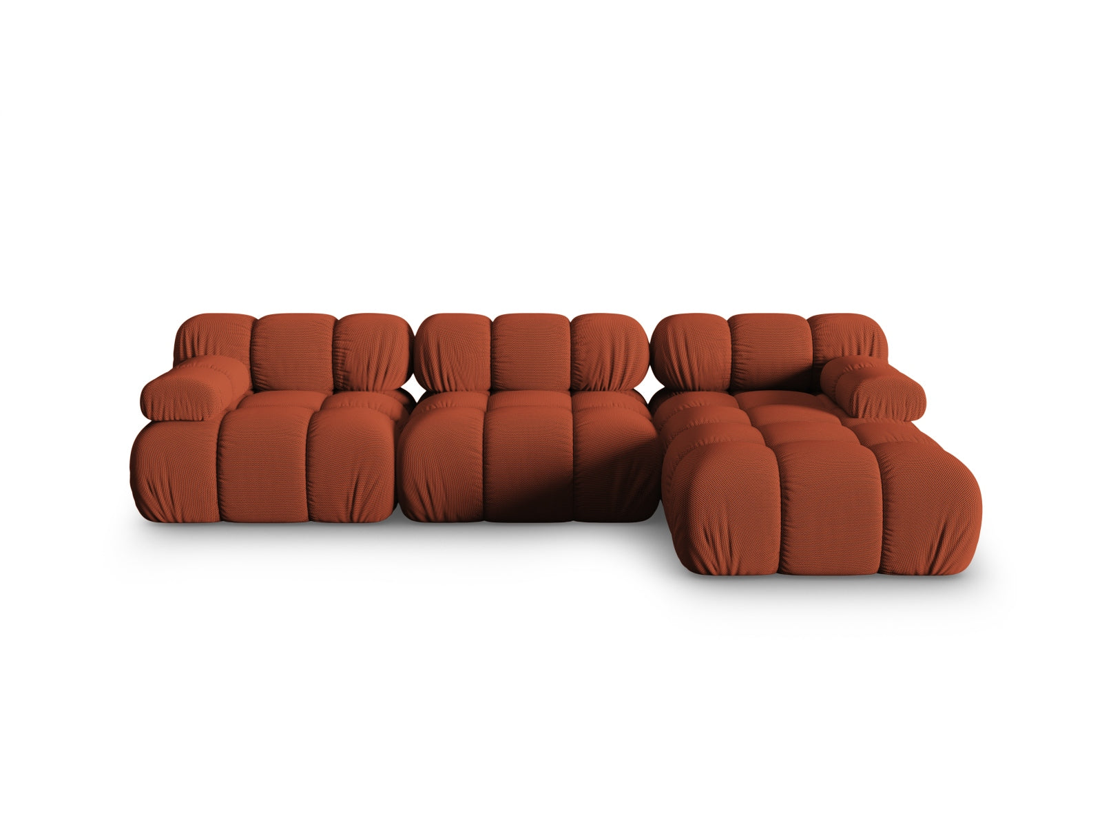Bellis Modulares Ecksofa rechts 4 Sitzer 155cm in Brick präsentiert im Onlineshop von KAQTU Design AG. Ecksofa rechts ist von Micadoni